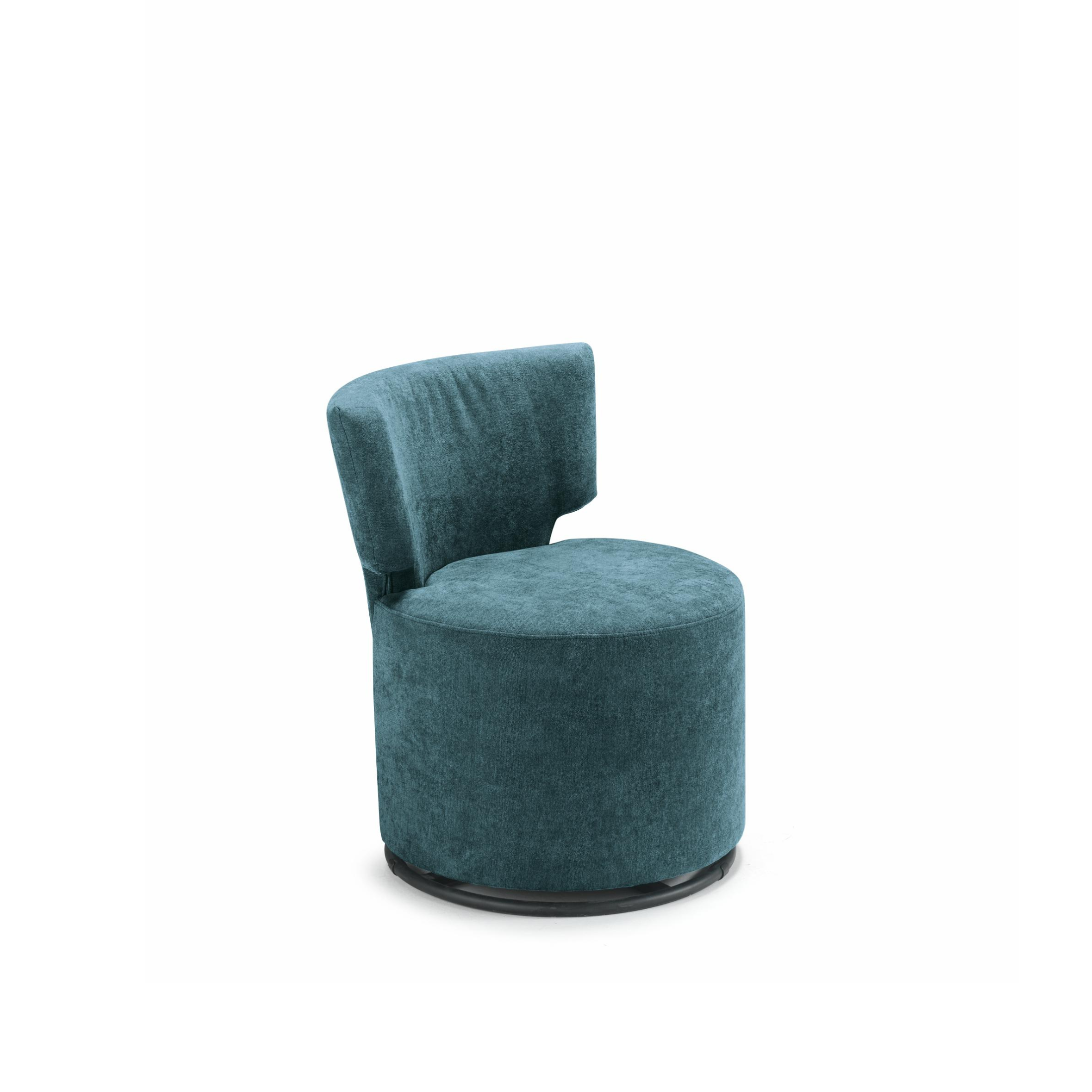Elegant modern "Melva" armchair in fabric, 66x67 cm, 78h