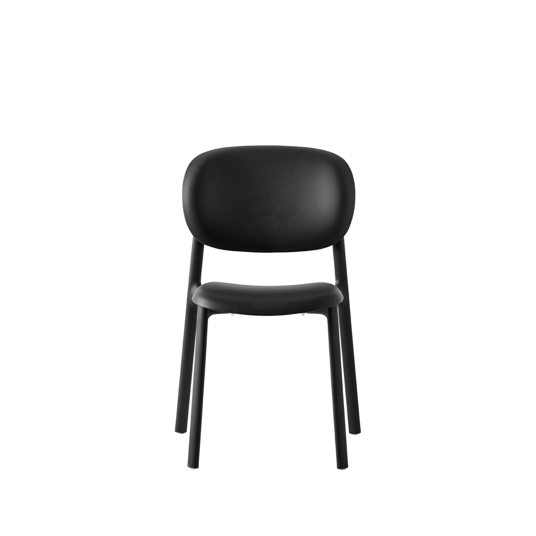 "Zero" modern living room chair in recycled polypropylene 53x53 cm 82h
