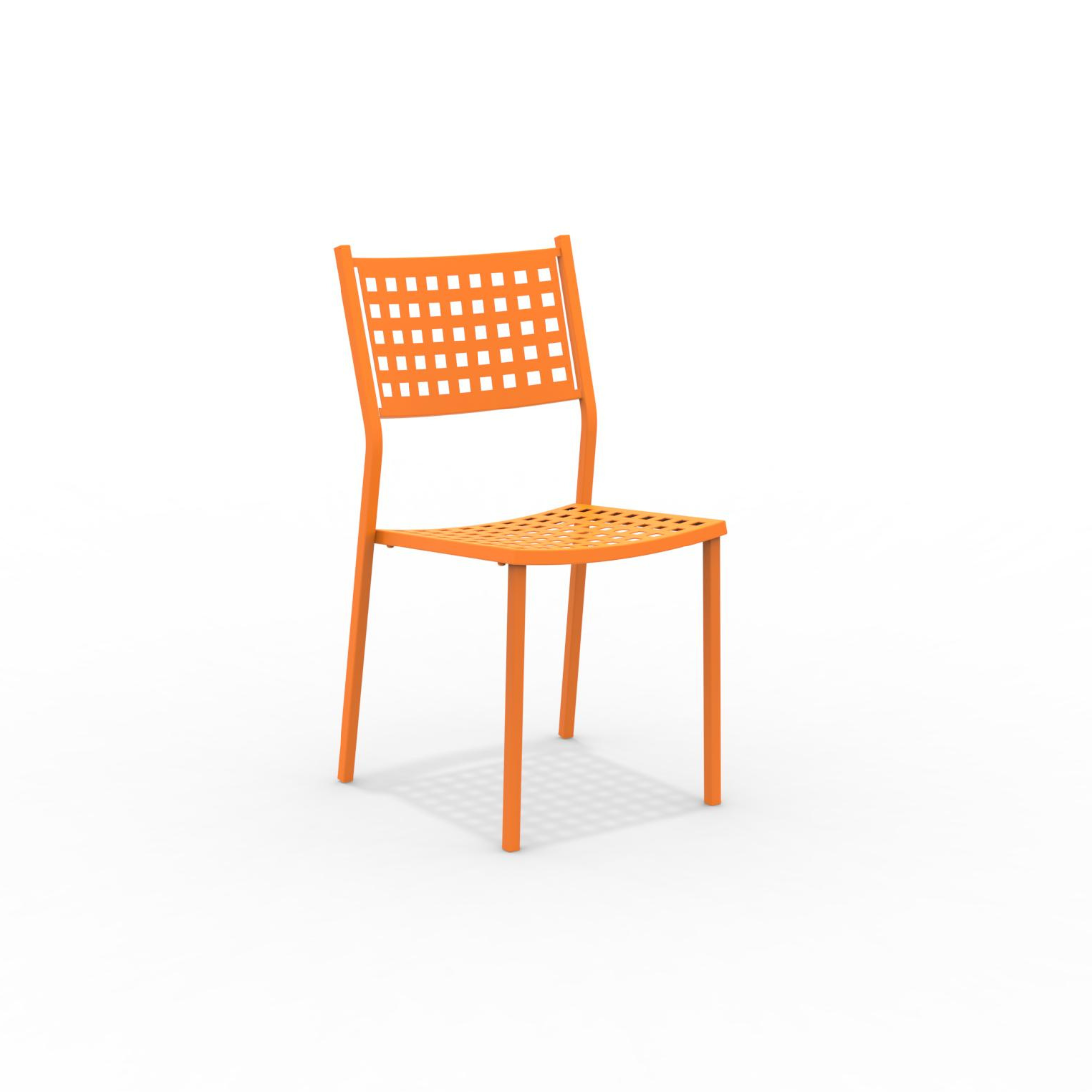 Set of stackable metal garden chairs "Alice" without armrests, 43x48 cm, 85 cm high