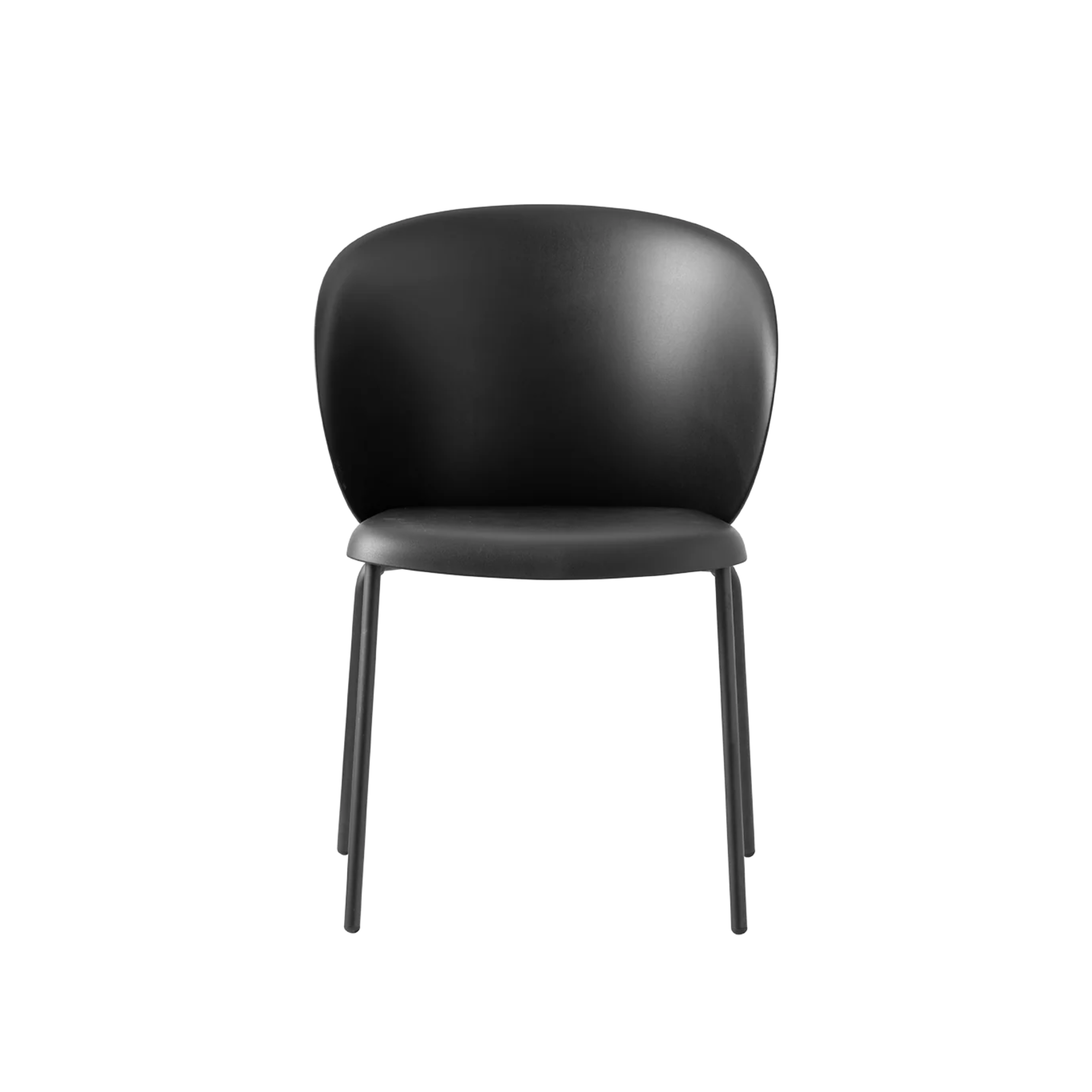 Set of modern "Tuka" chairs in metal and polypropylene, stackable, 55x59 cm, 86h
