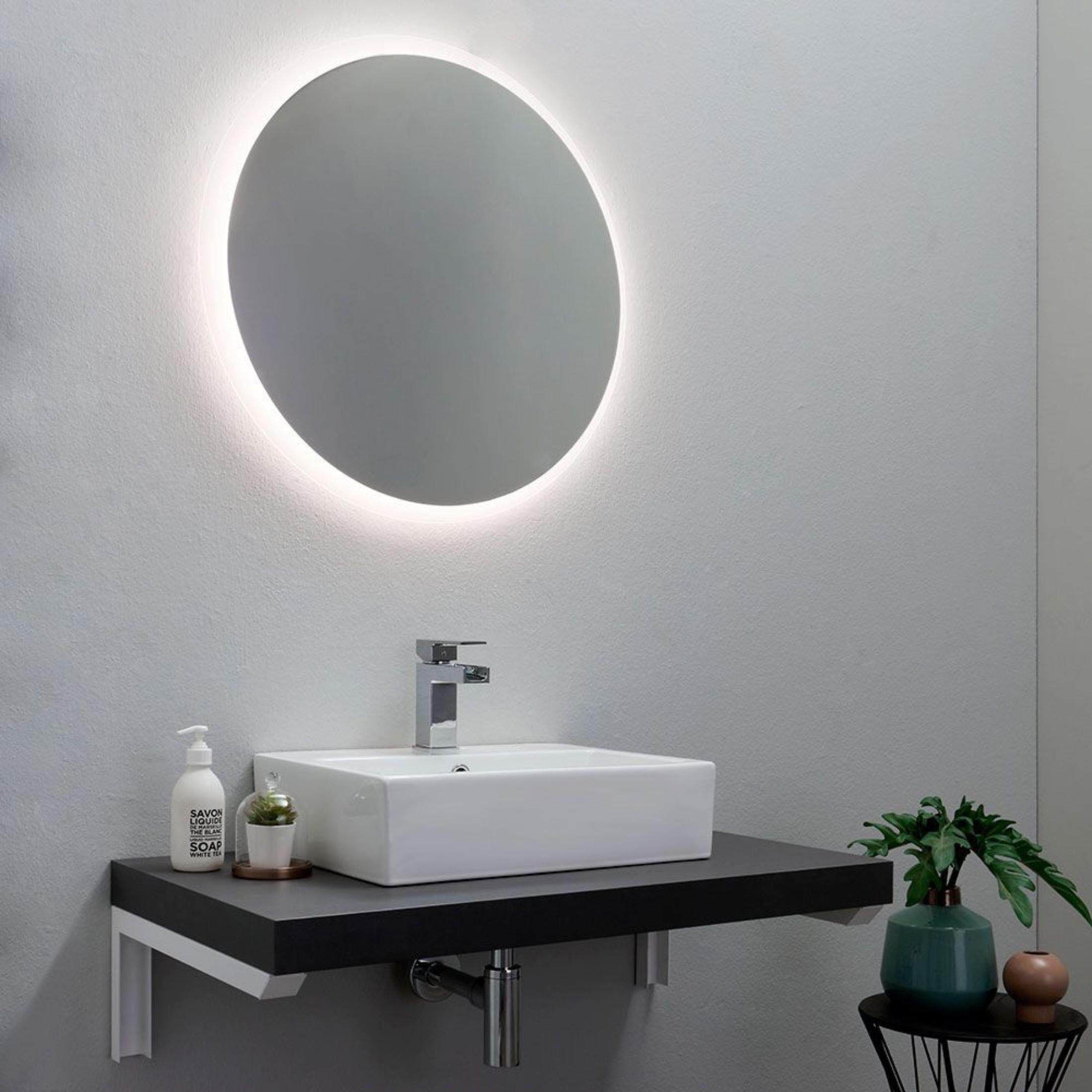 Round LED mirror "Eugene" with backlit frame 70x70 cm