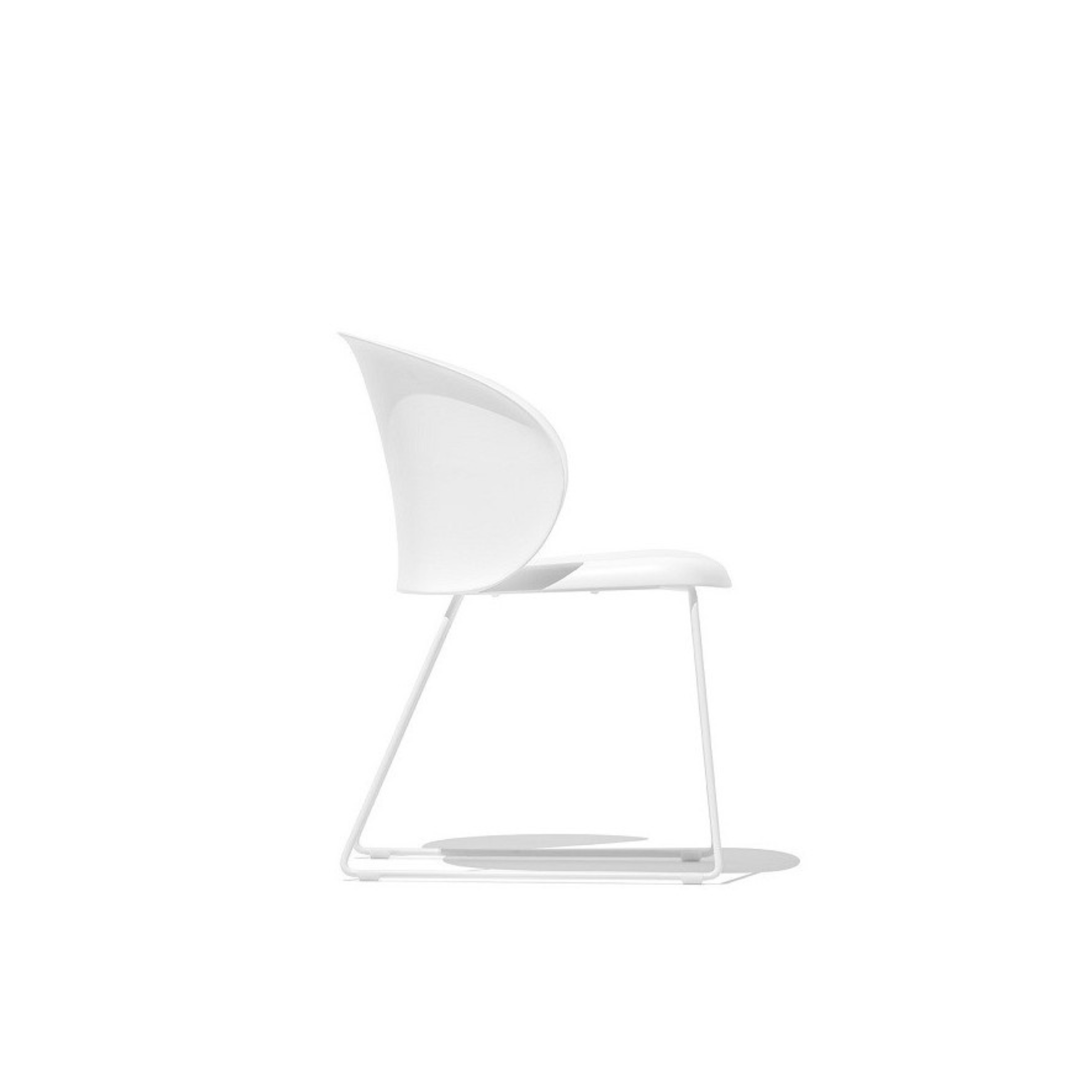 Set of modern living room chairs "Tuka" in polypropylene cm 53.5x55 76.5h