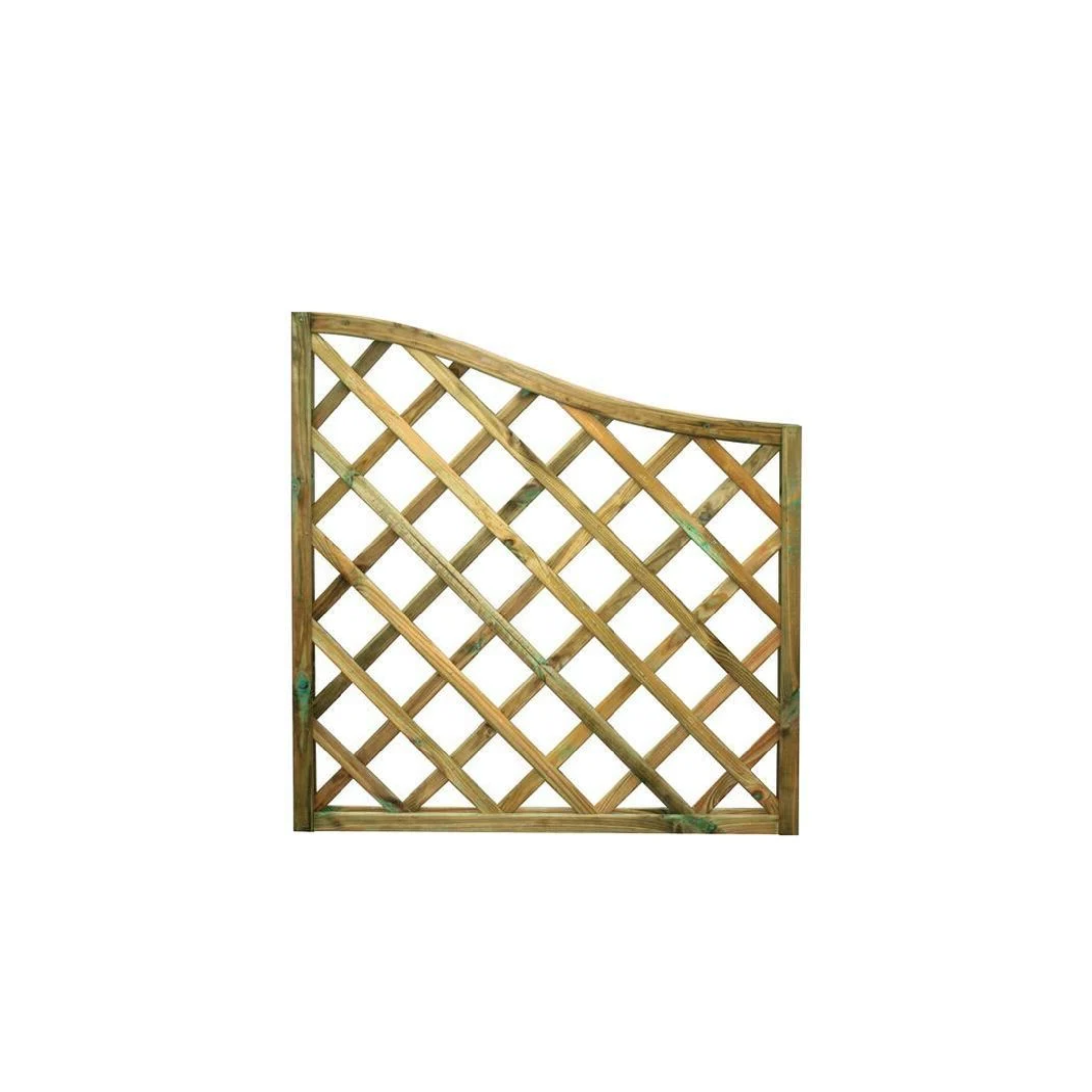 "Onda" impregnated wood garden grill panel