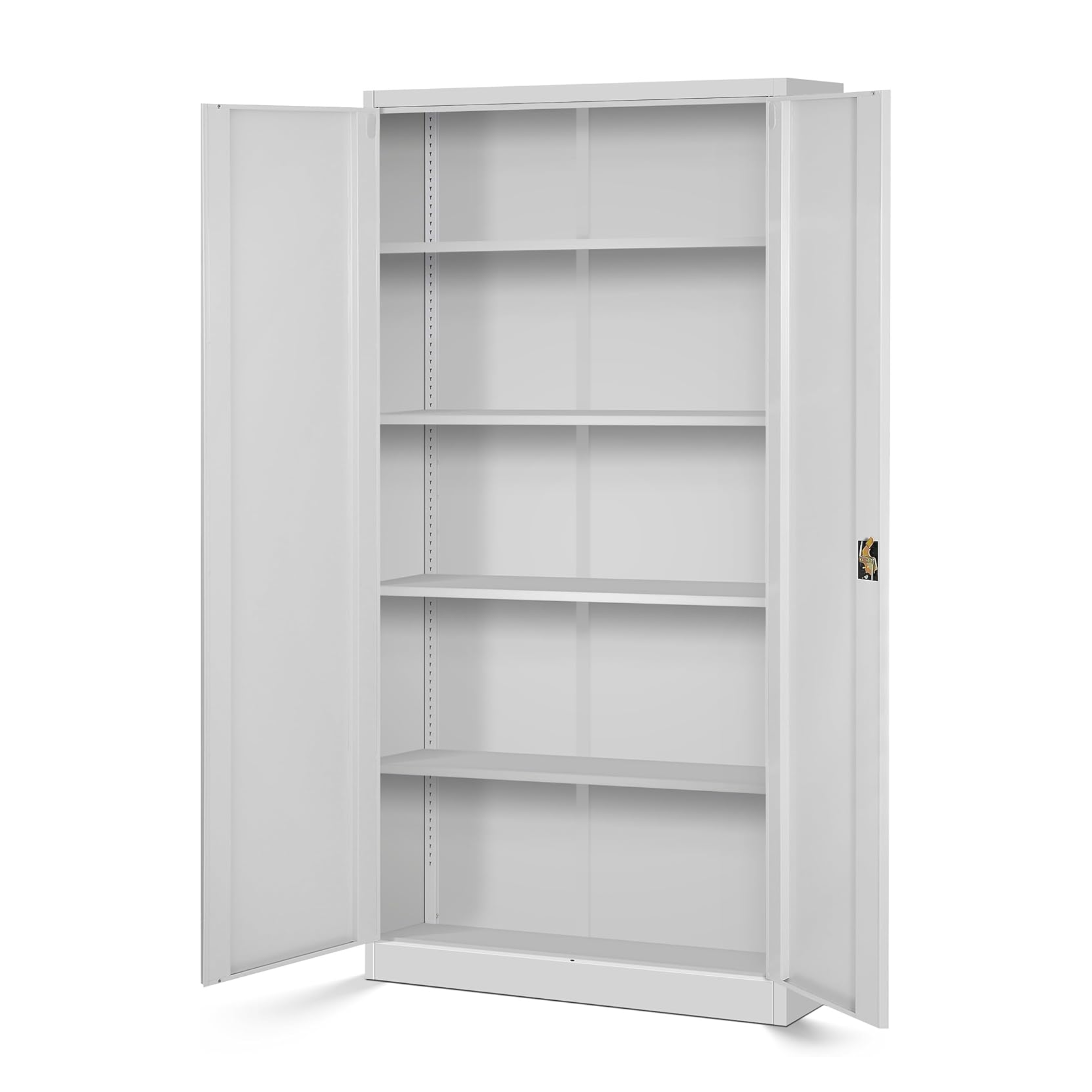 "Arb" 2-door metal office cabinet with adjustable shelves, 100x45 cm, 200 cm high