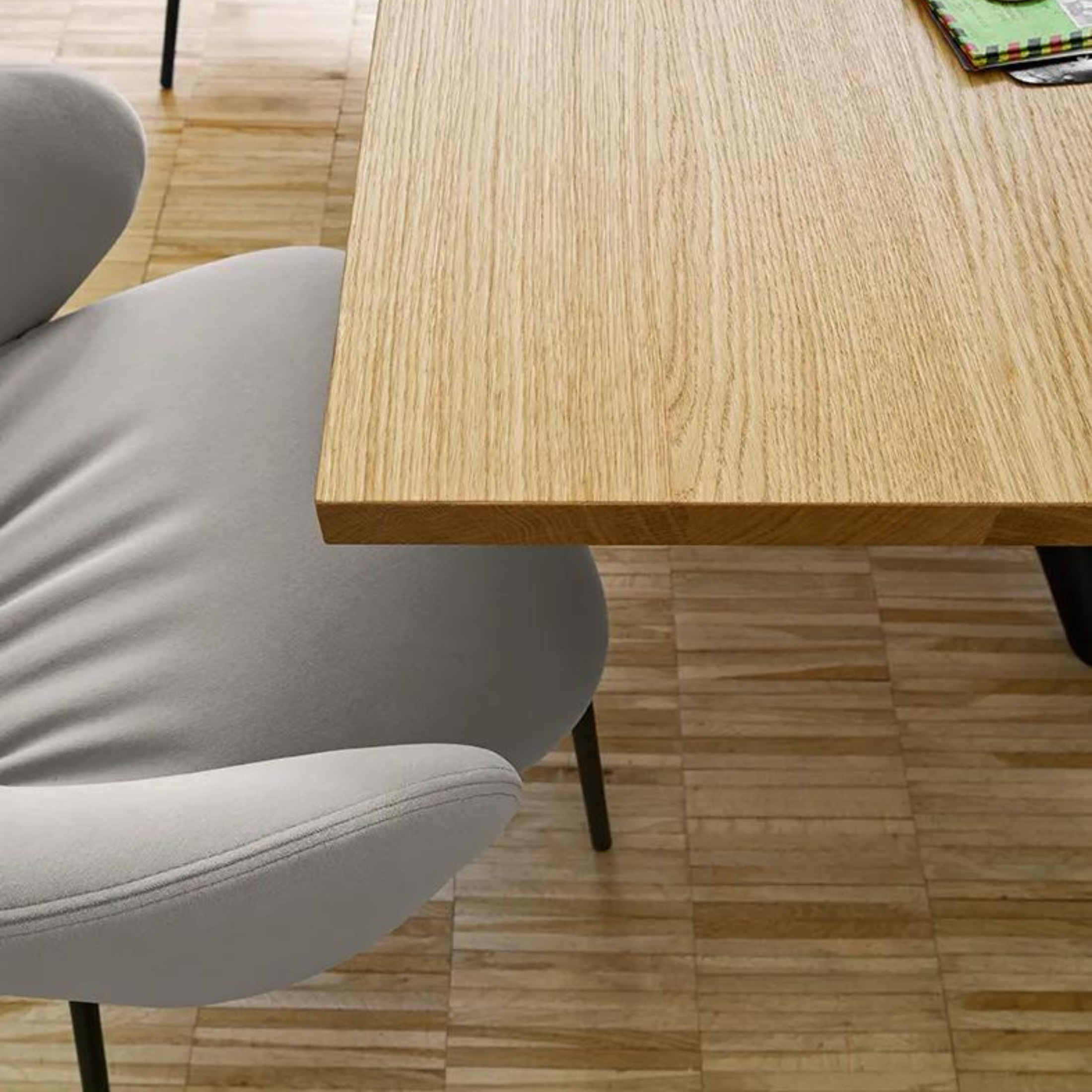 Set of "Tuka Soft" living room chairs with padded seat and backrest, 56x57 cm, 77h