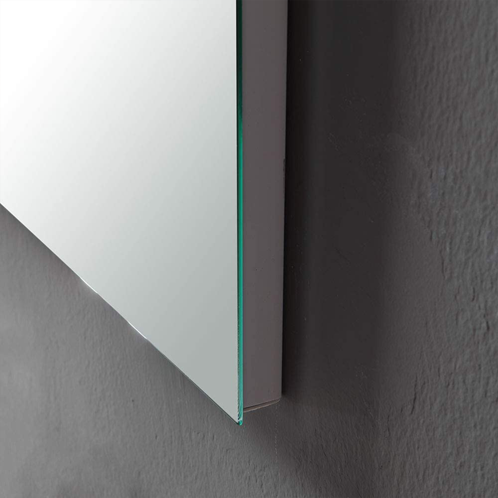 "Lisbona" bathroom vanity unit in chipboard with LED mirror, 80x46 cm, 75 cm high