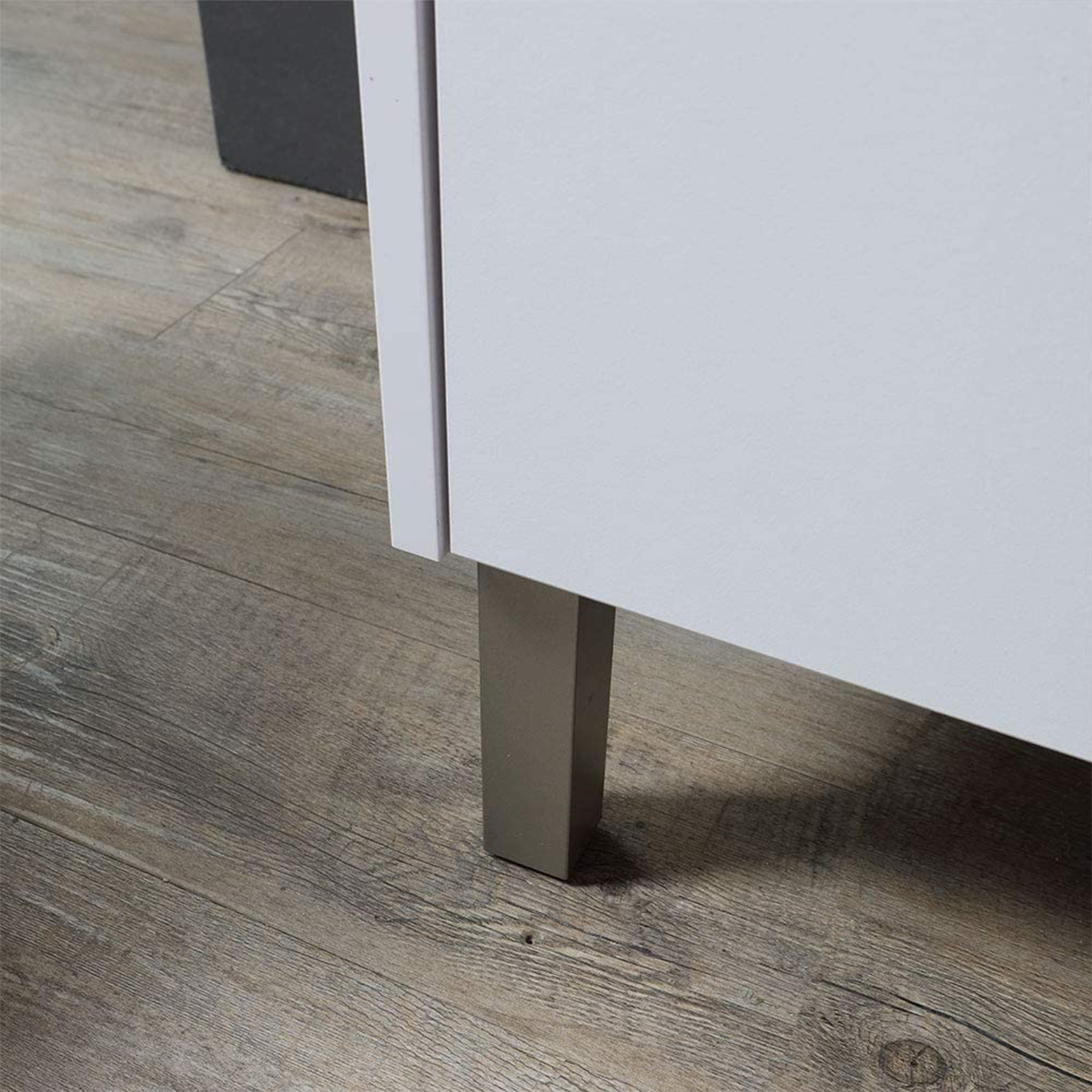 "Lisbona" bathroom vanity unit in chipboard with LED mirror, 80x46 cm, 75 cm high