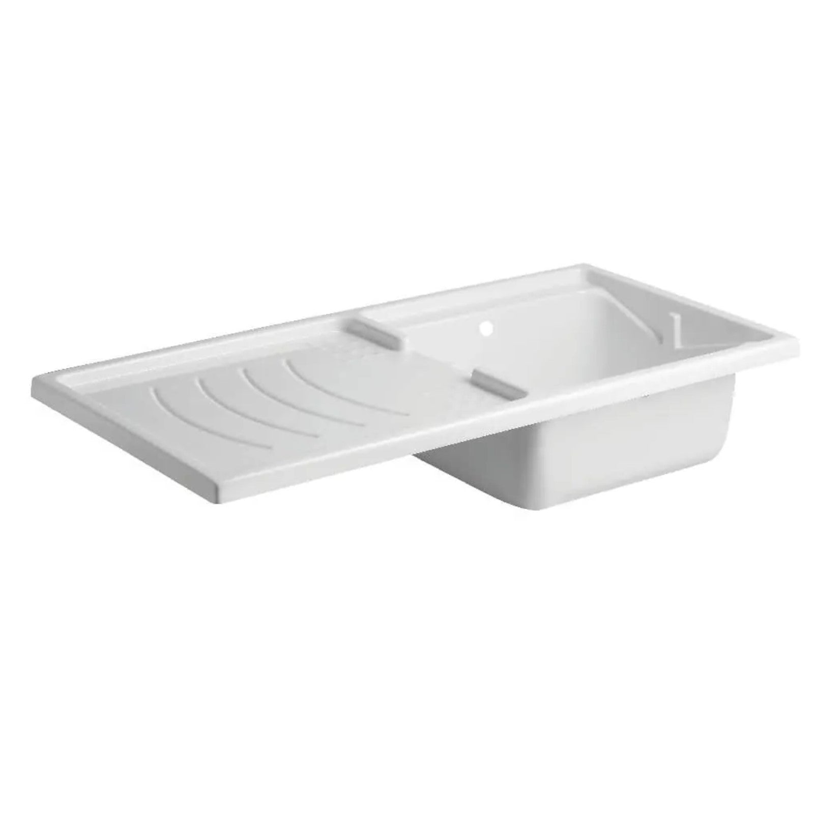 "Brio1" wooden washing machine cover for resin tub interior 109x60 cm 90h