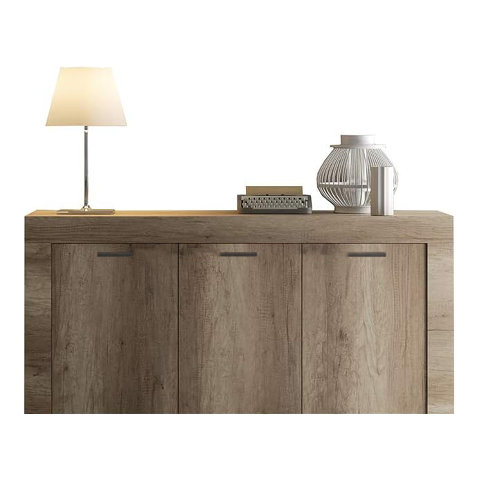 "K083" sideboard buffet sideboard wooden cabinet with 3 doors for living room cm 150x41 82h