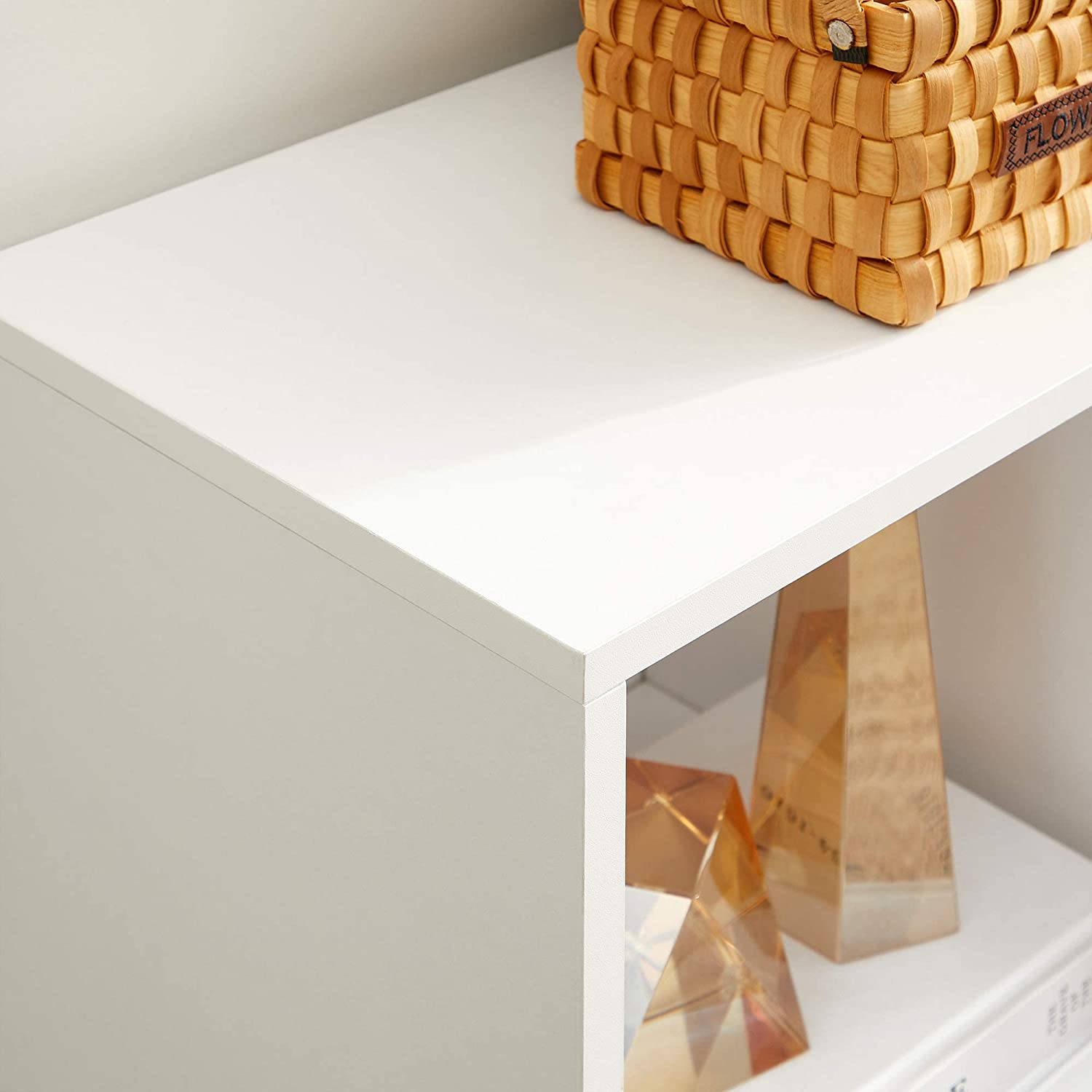 "Scala" open bookcase with 6 compartments in melamine wood, 105x33 cm, 109h