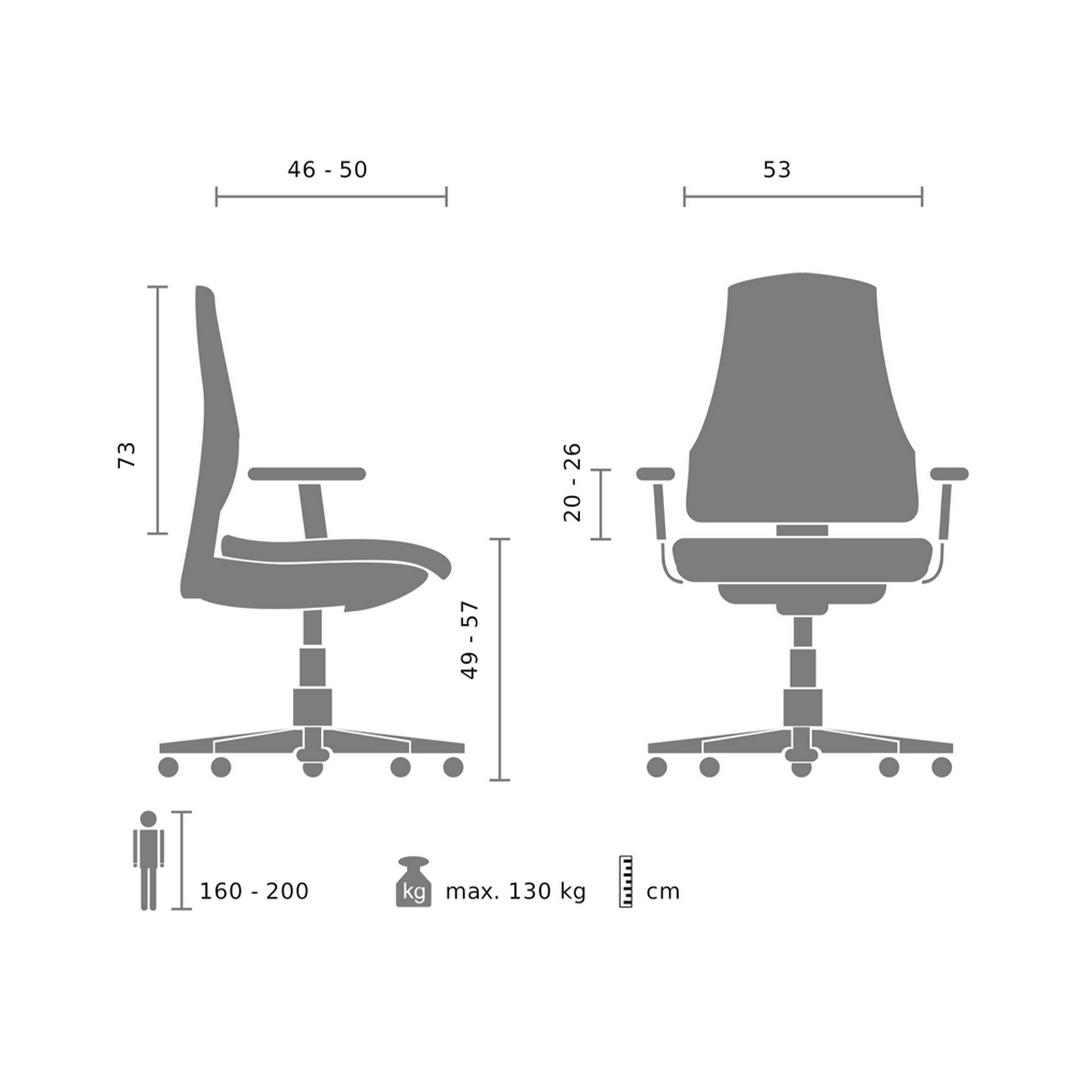 "1520" Swivel Office Chair, Executive Gaming Chair with Wheels and Lift