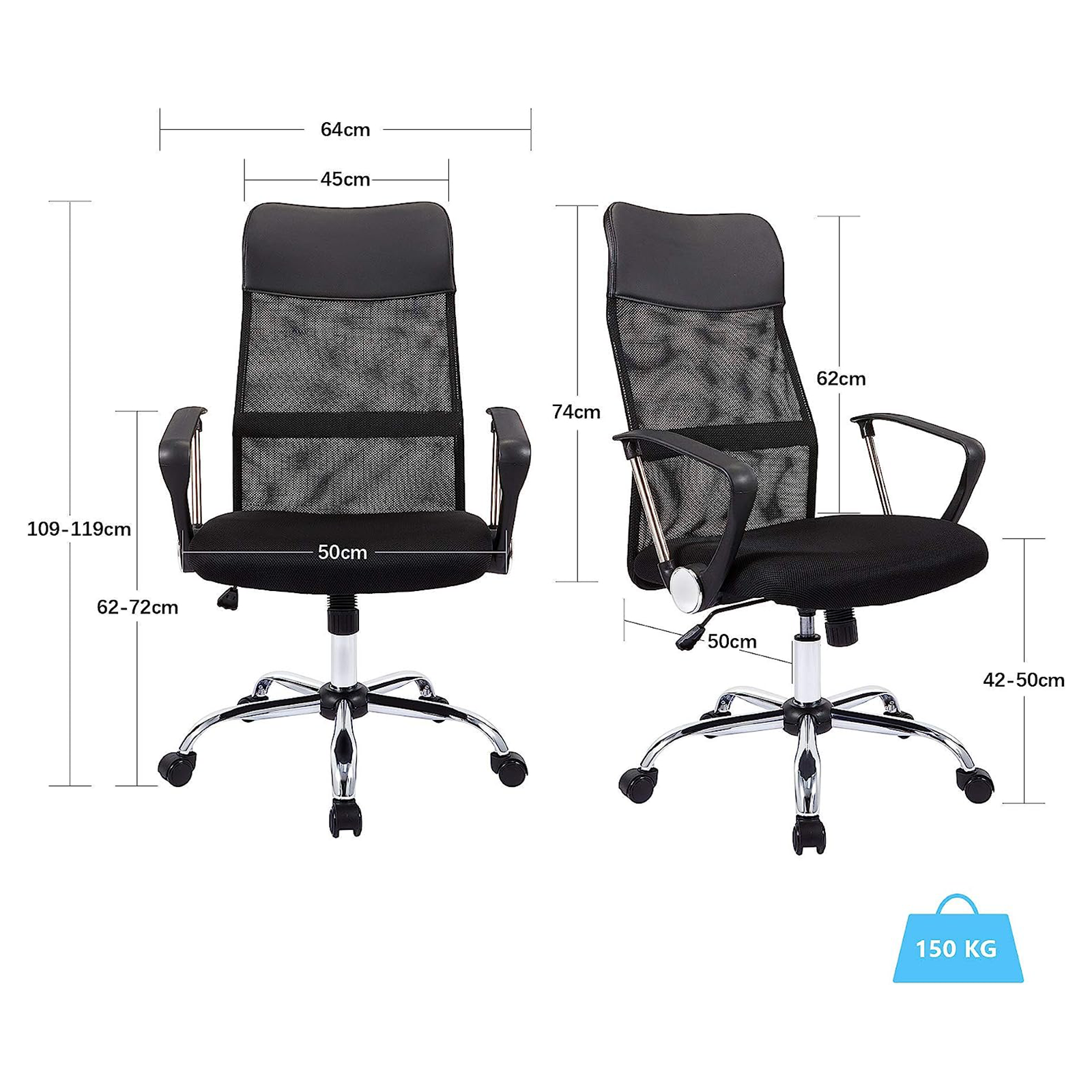 "Sun" swivel office chair, executive chair with wheels and gaming lift