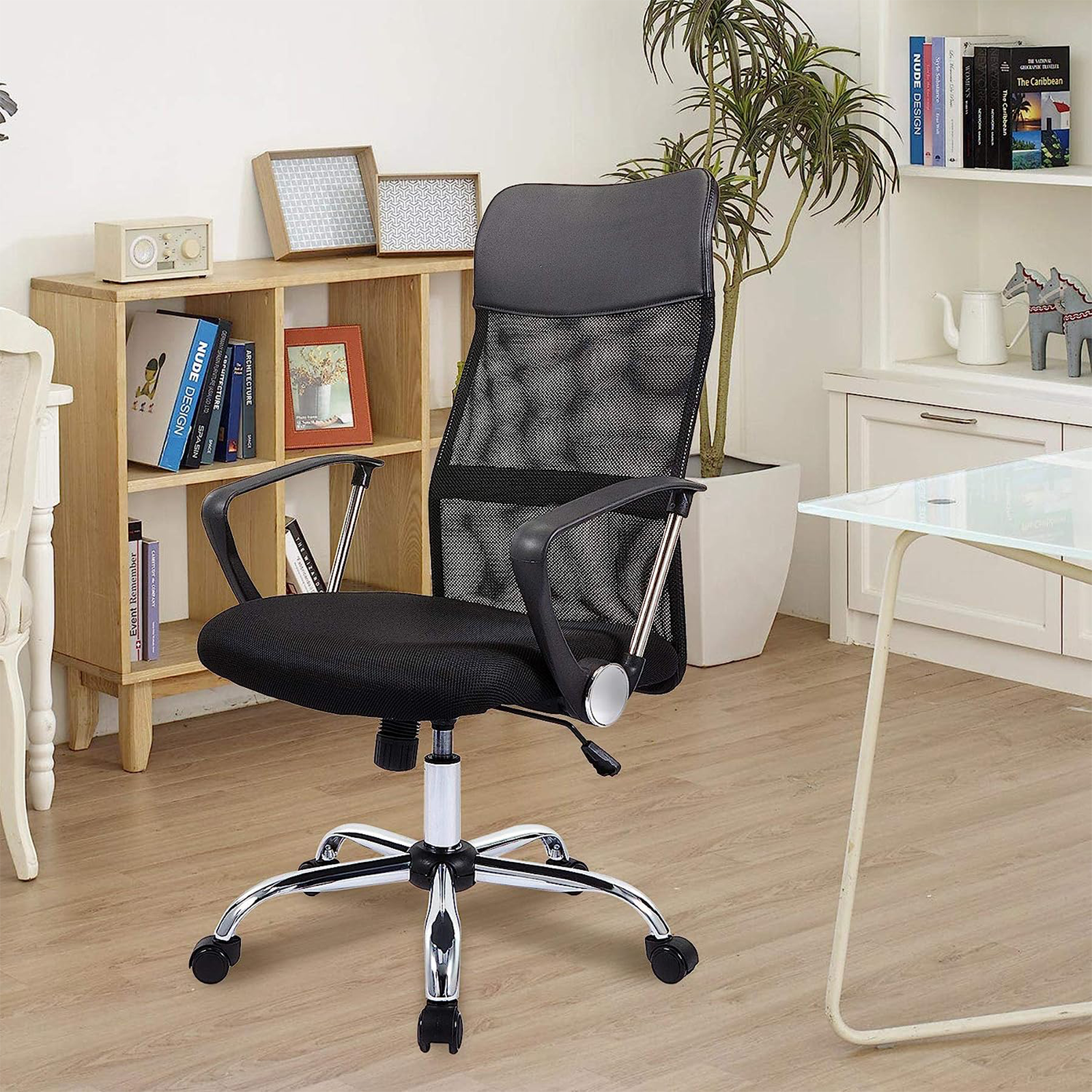 "Sun" swivel office chair, executive chair with wheels and gaming lift