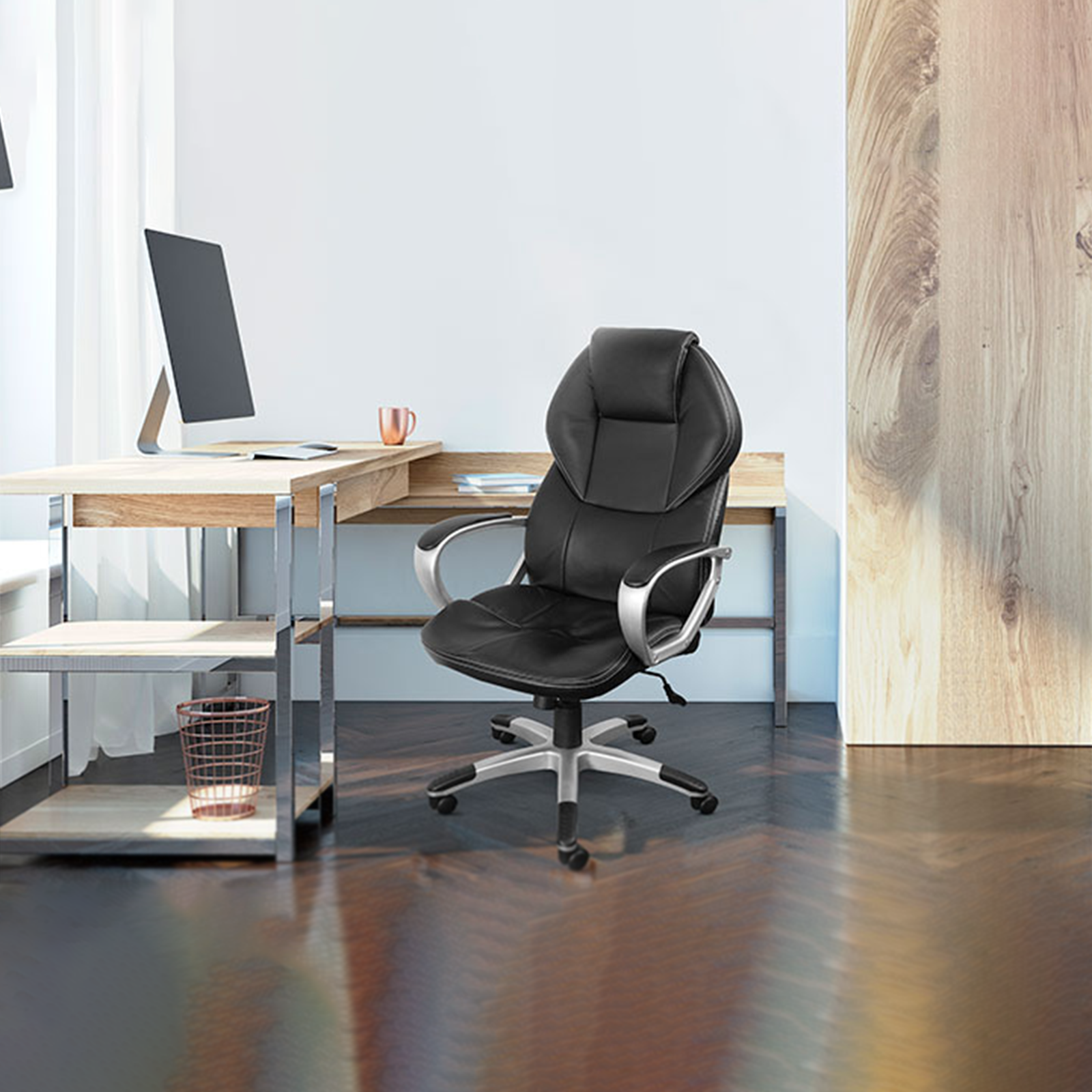 "1110" Swivel Office Chair, Executive Gaming Chair with Wheels and Lift