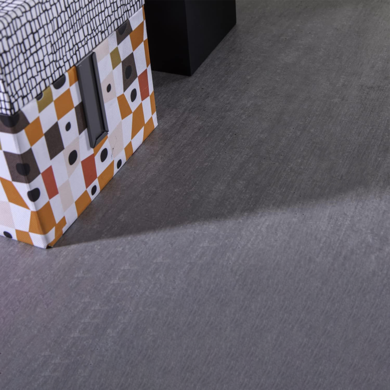 Modern "Home" wooden desk for office in imitation concrete, 140x69 cm, 74h