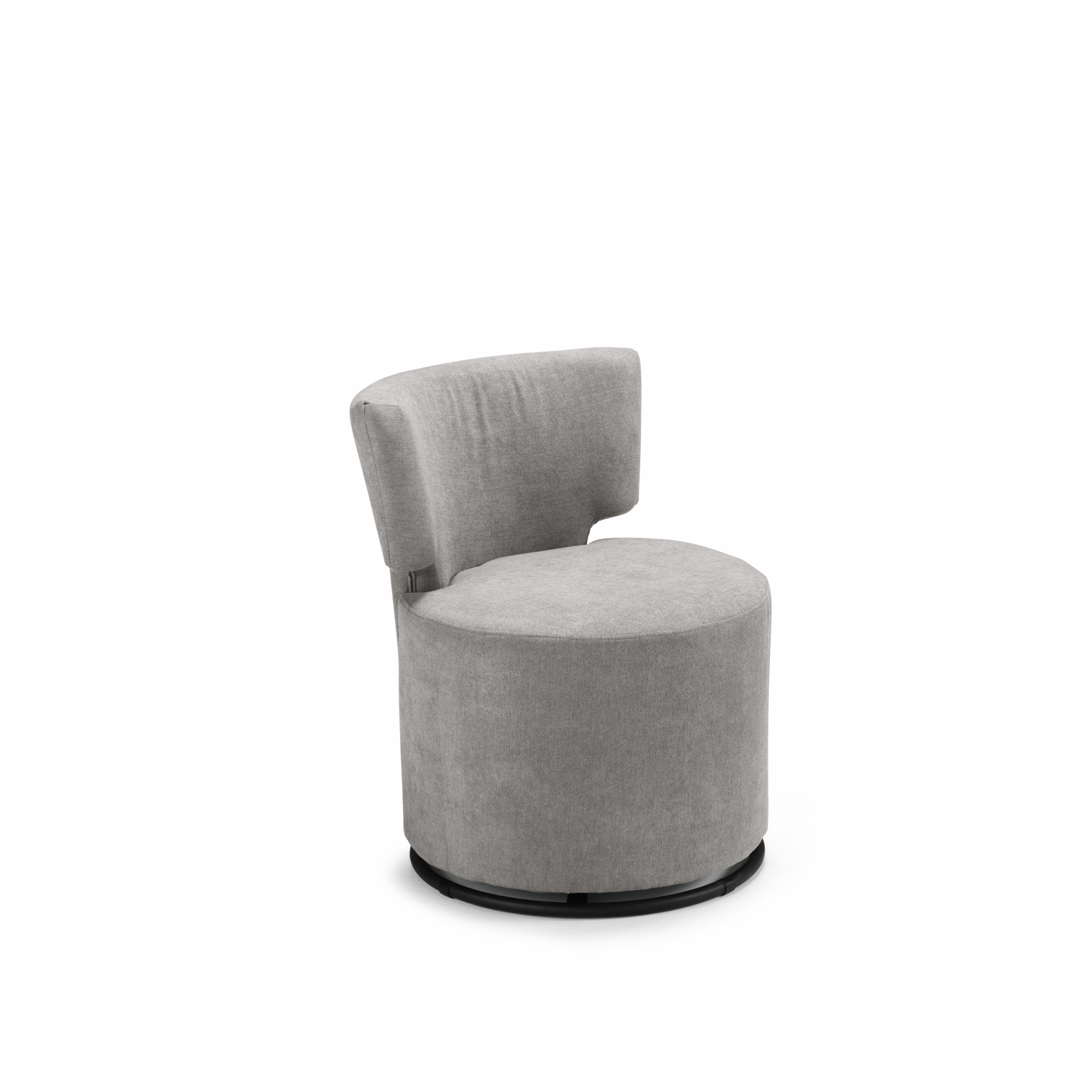 Elegant modern "Melva" armchair in fabric, 66x67 cm, 78h