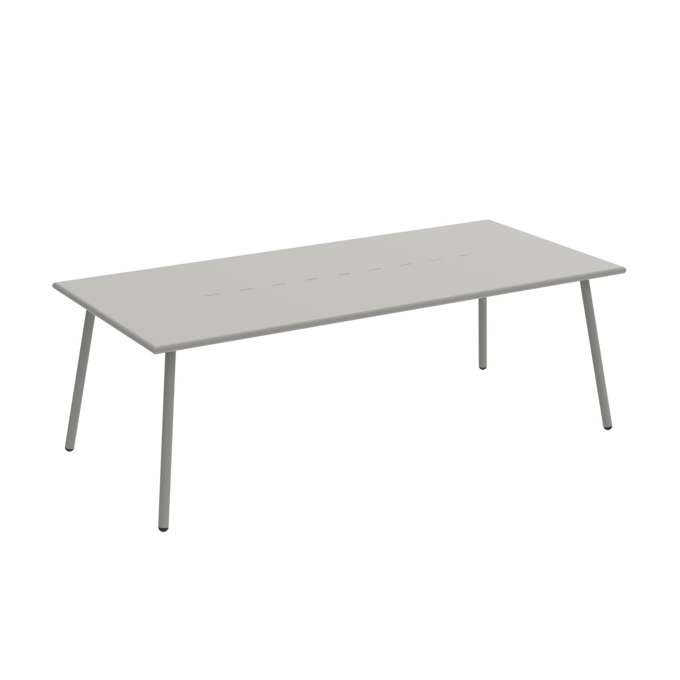 "Roma1" fixed painted metal table for modern garden
