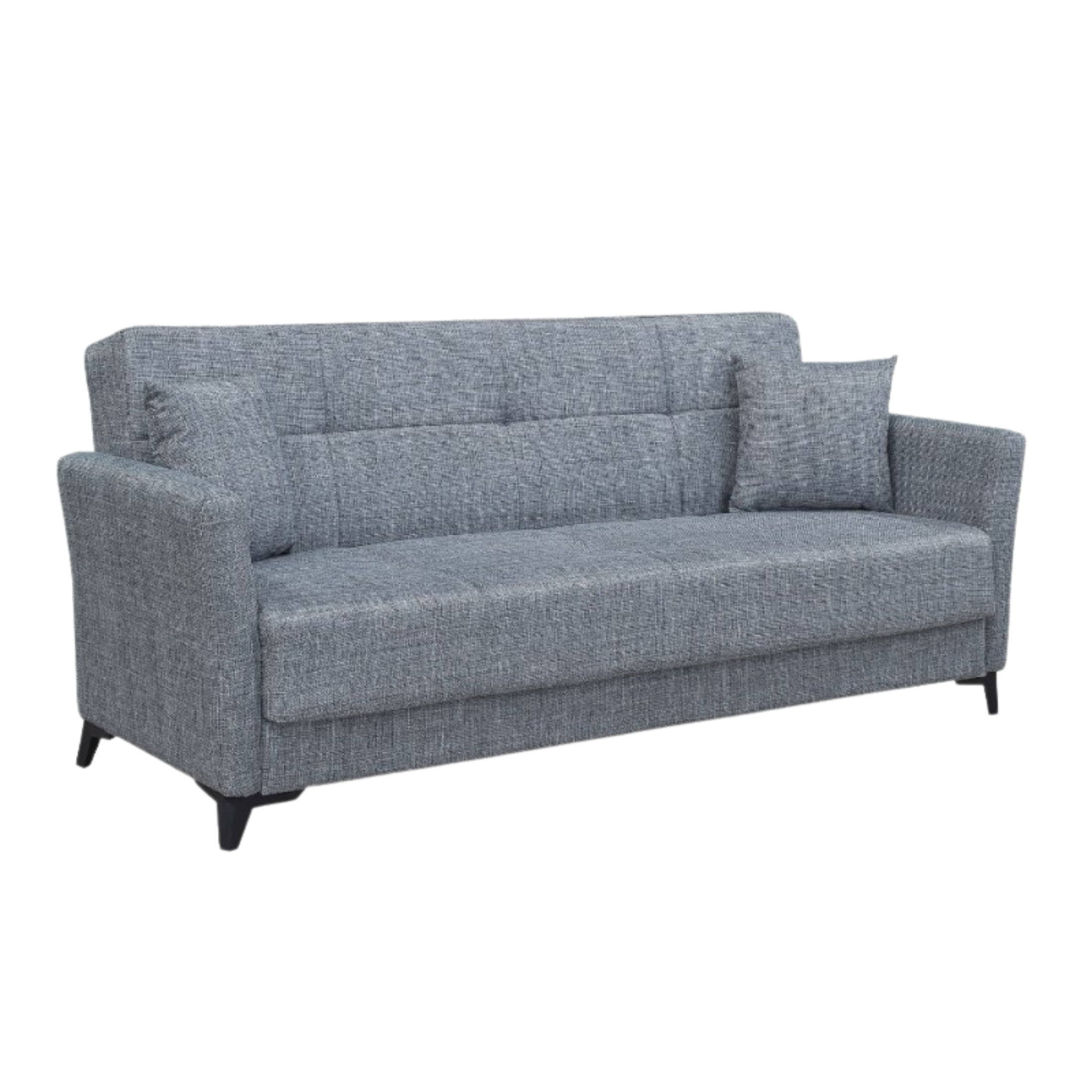 "Lory" modern 3-seater velvet sofa bed for living room, 210x88 cm, 82 cm high