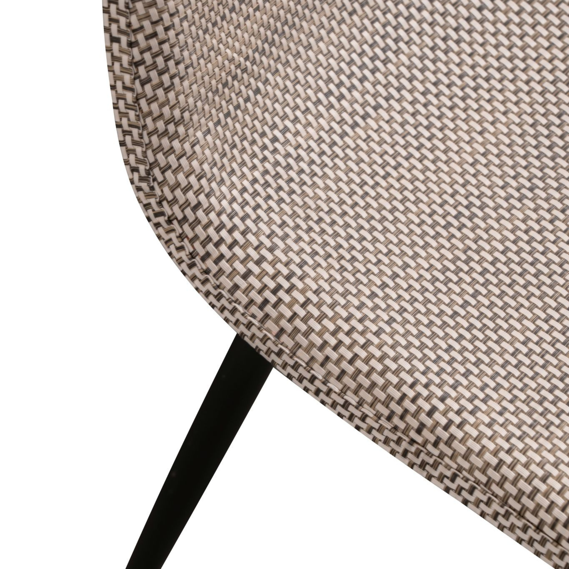 Vintage "Florida" Rattan Faux Leather Dining Chair Set