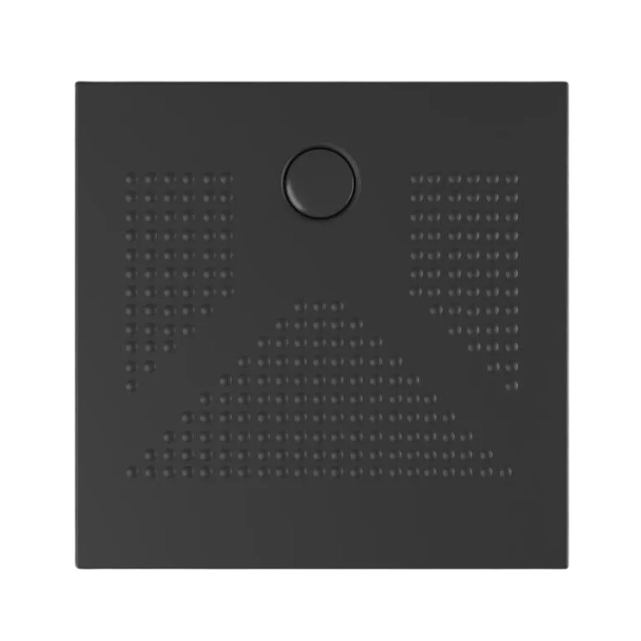 "Denver" square shower tray in thin, non-slip ceramic