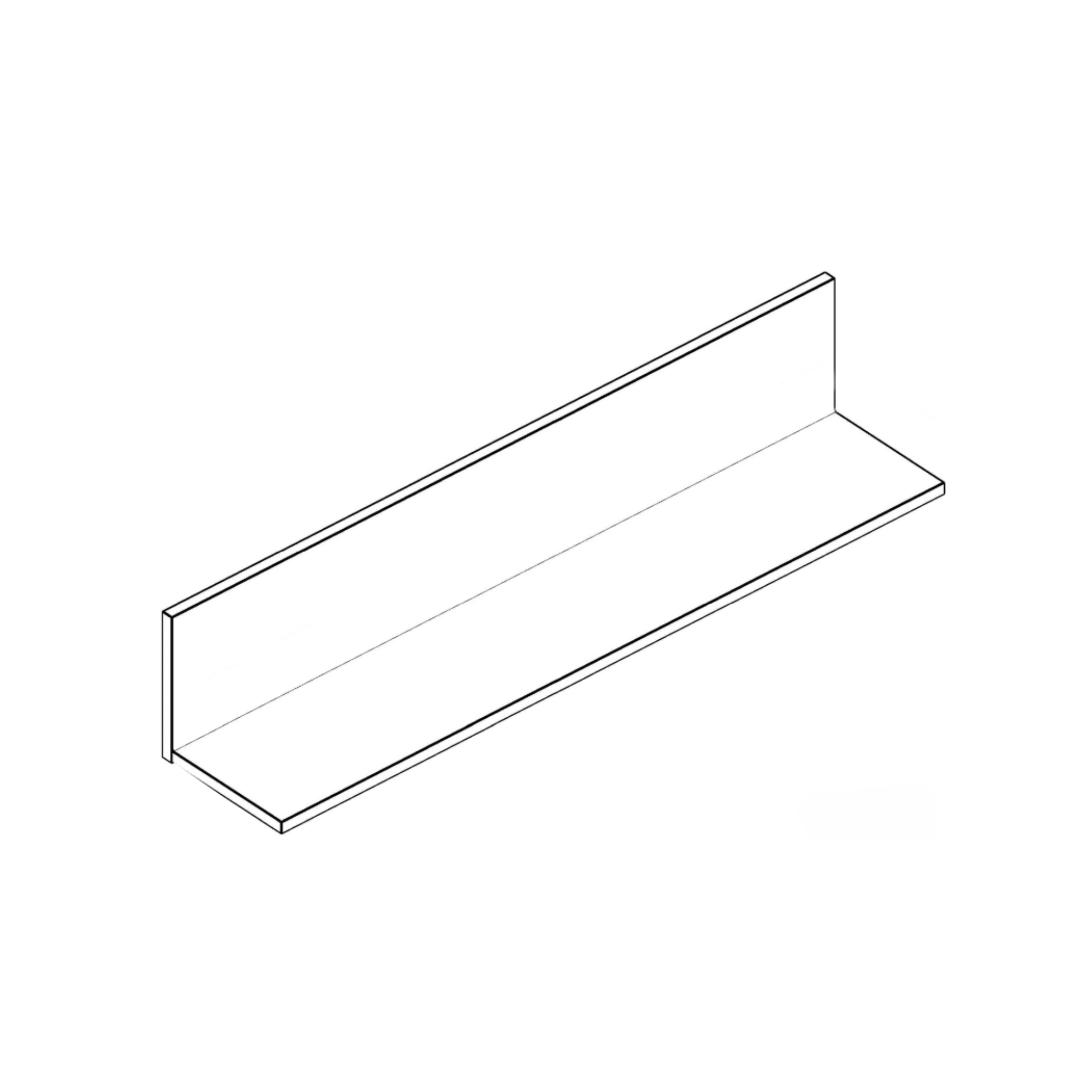 Kit parete attrezzata con mensola "Living Bridge" da soggiorno cm 207x34 170 h