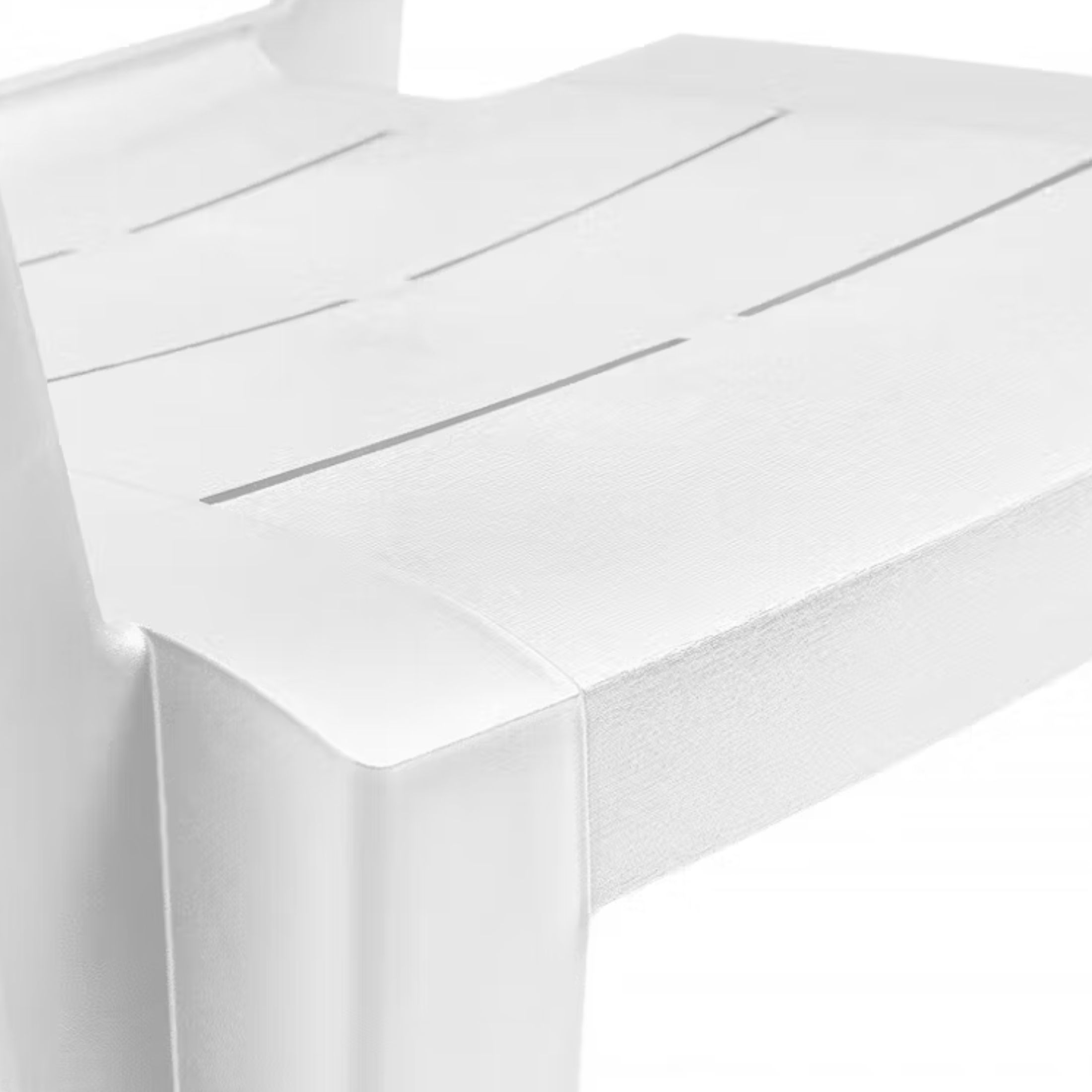 Set of 6 "Helena" garden chairs with stackable polypropylene armrests, 61.5x58.5 cm, 79h