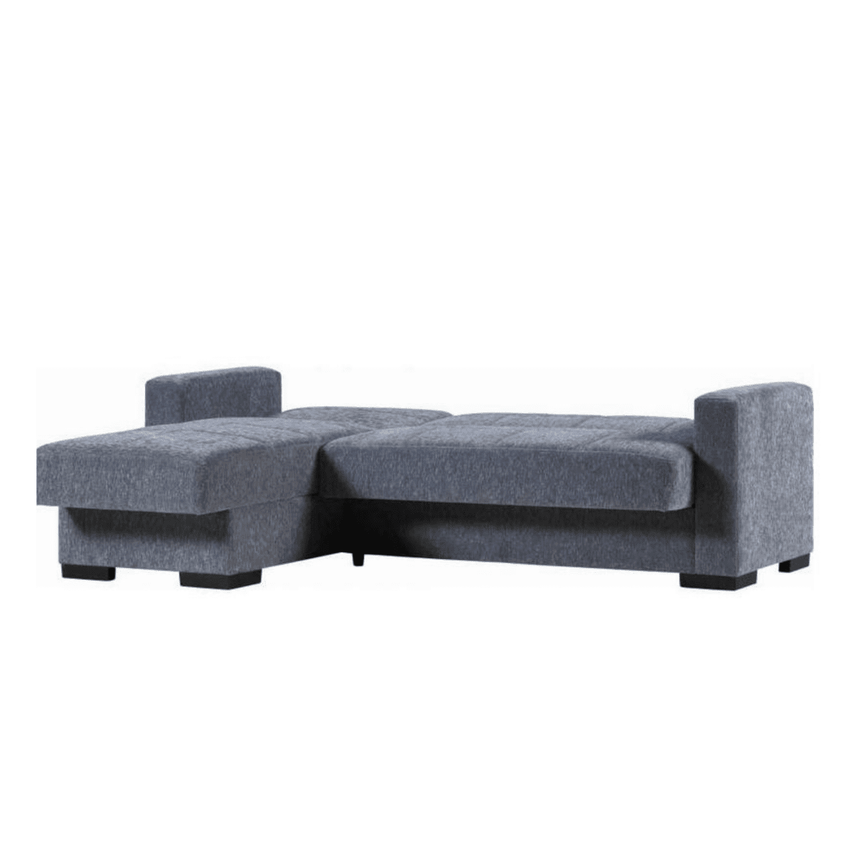 Divano prontoletto "Karida" con meridienne reversibile e vano contenitore cm 227x74/175 77h - MondoViro