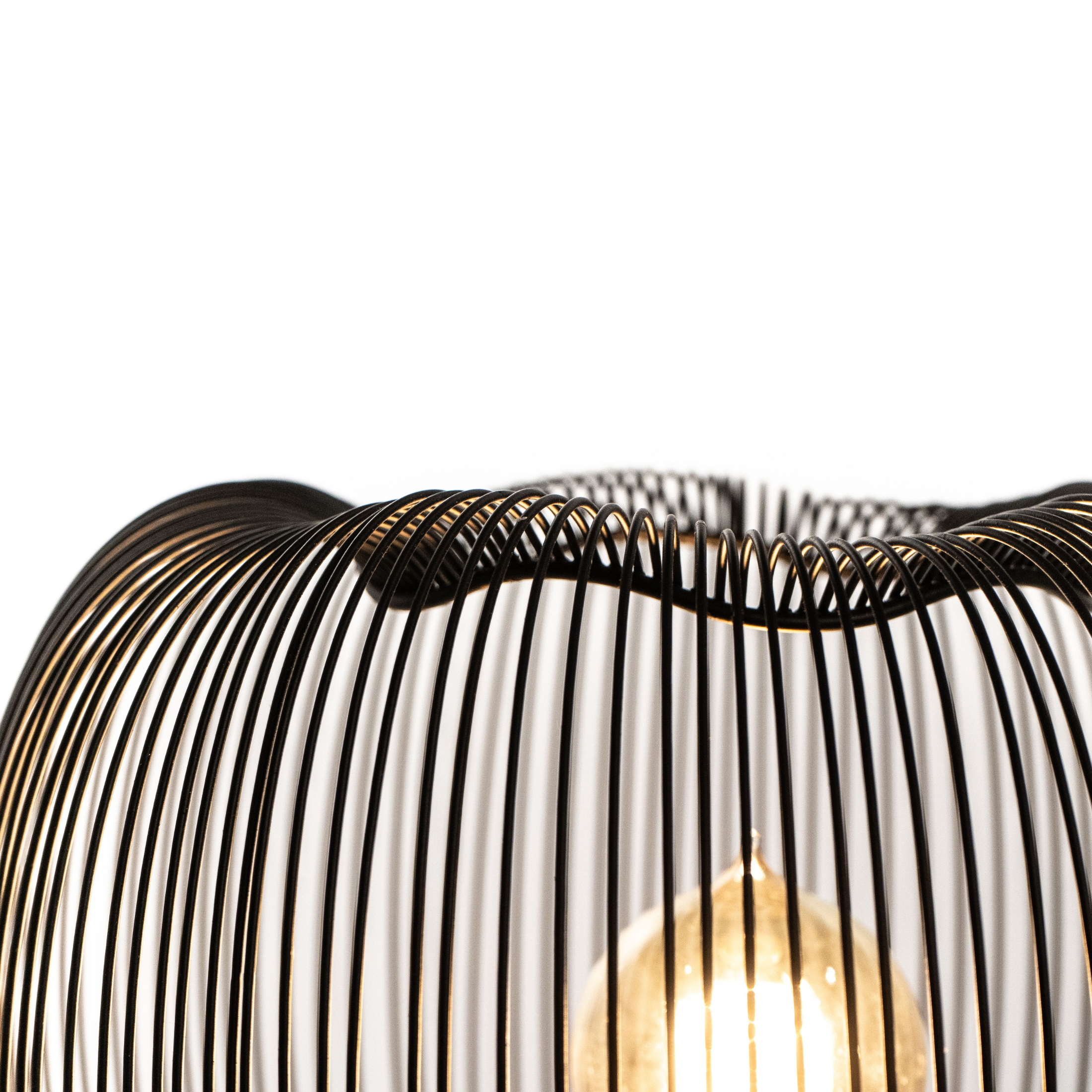 "Sirio" hanging and table lamp with metal shade