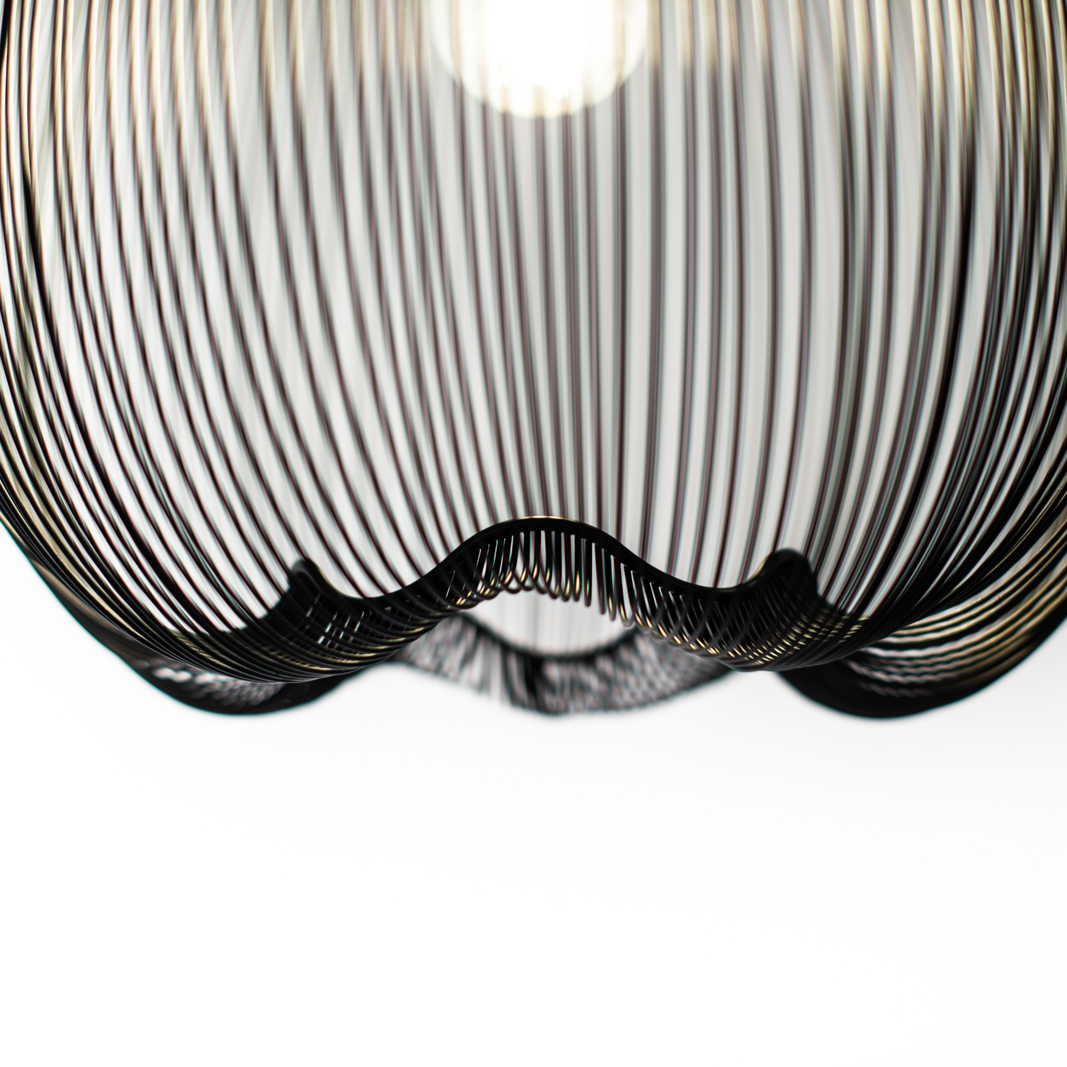 "Sirio" hanging and table lamp with metal shade