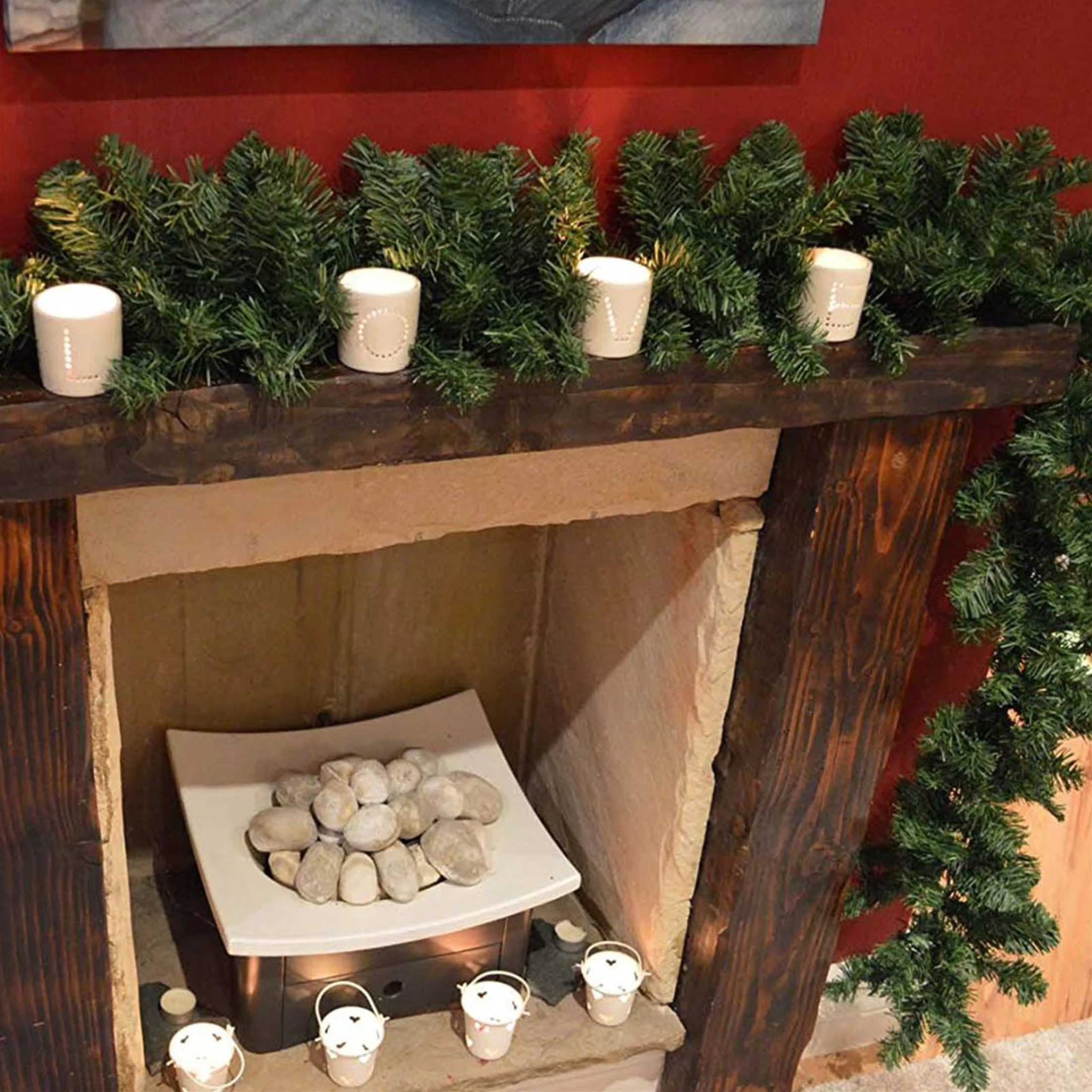 High quality PVC Christmas garland, 270 cm, 200 branches