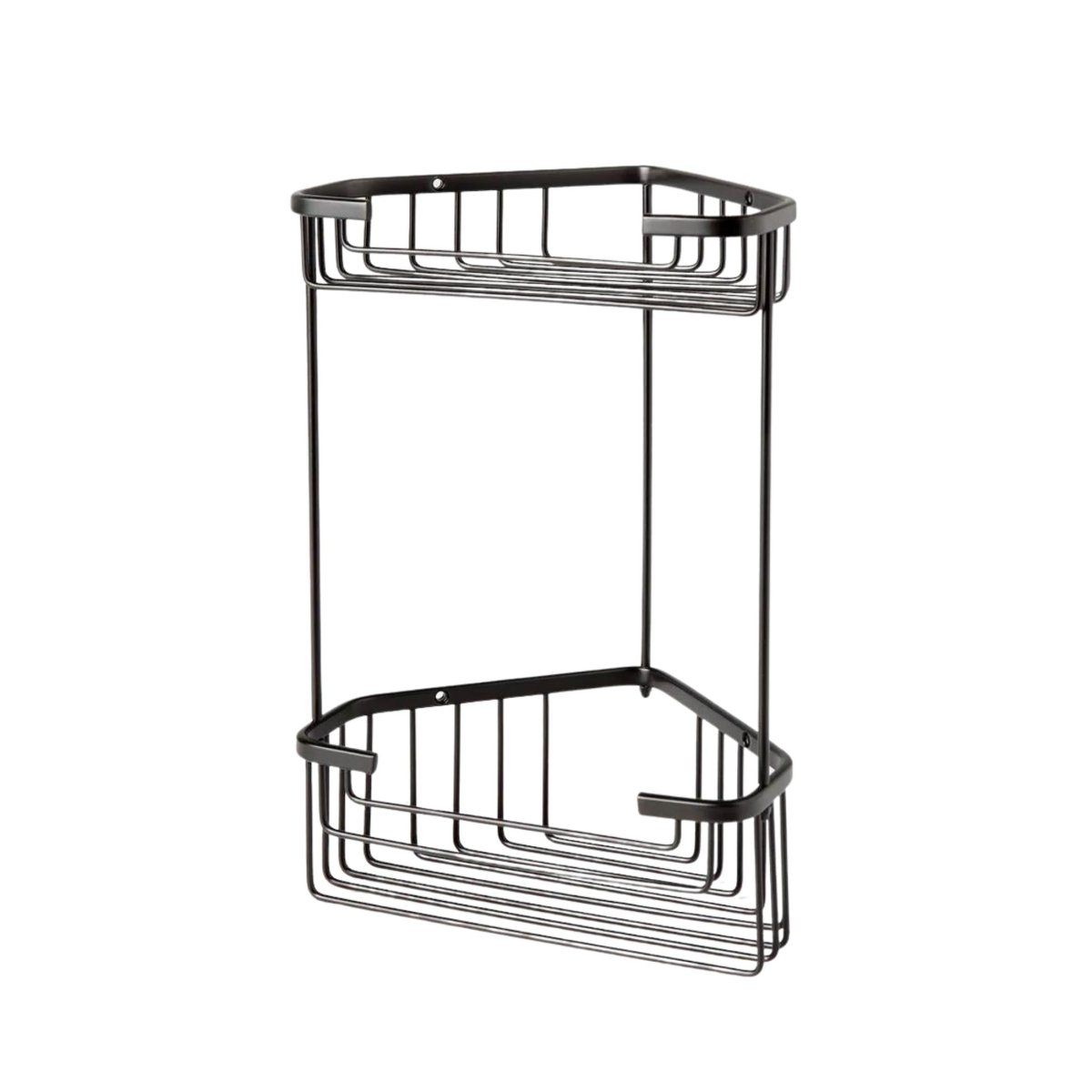 Portasapone doppio ad angolo per doccia "Clément" in acciaio inox cm 20x15 31h - MondoViro