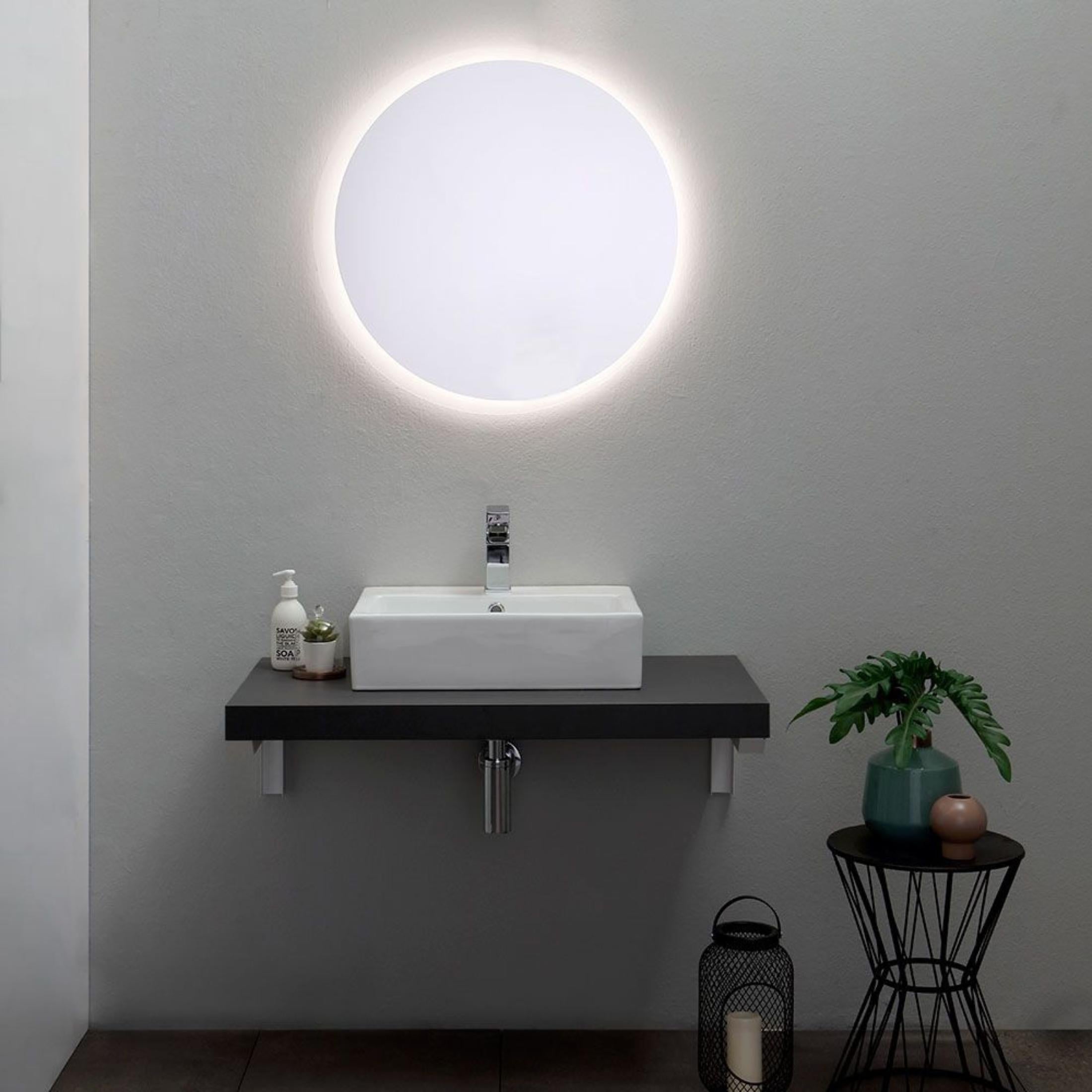 Round LED mirror "Eugene" with backlit frame 70x70 cm