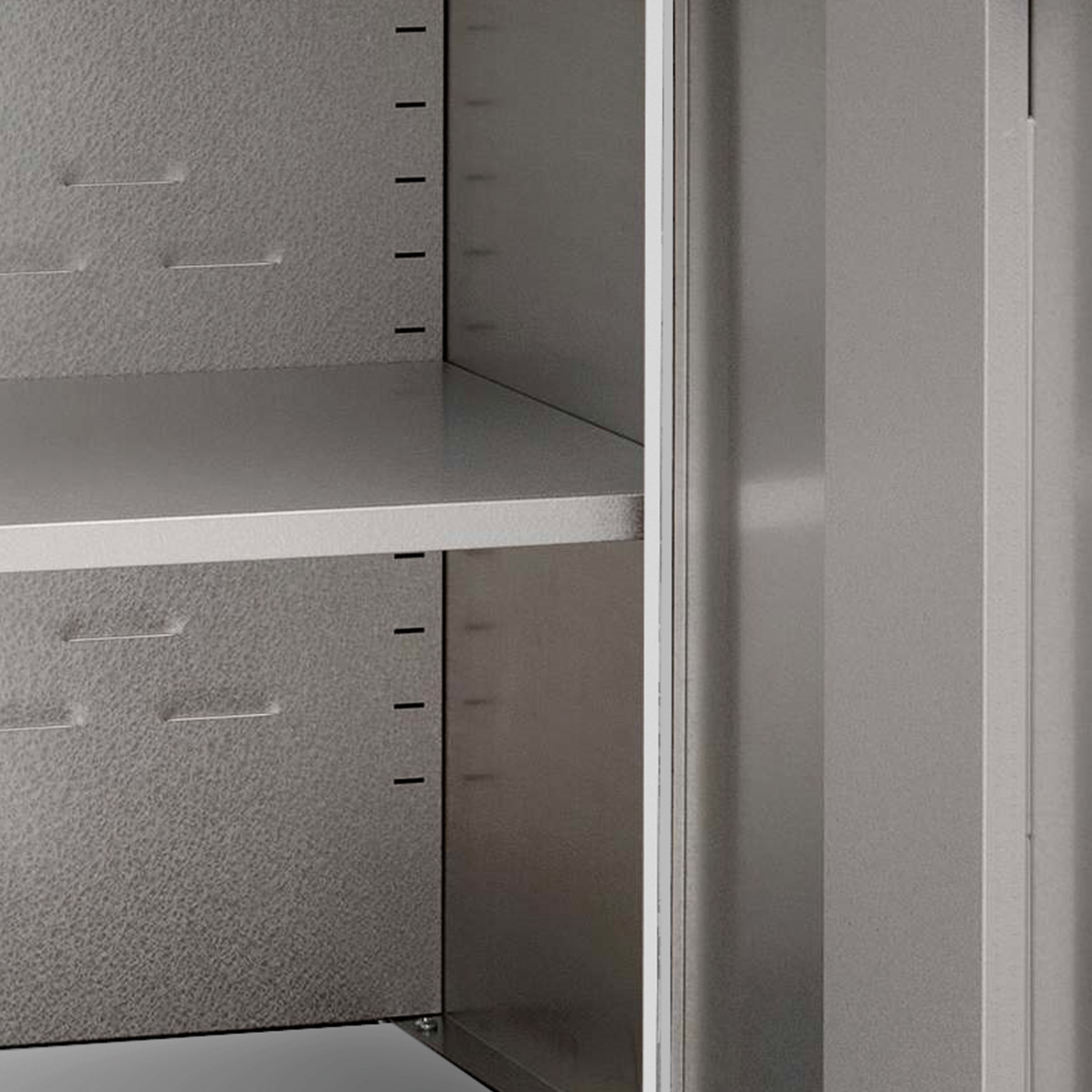 "Ars" 2-door metal office cabinet with adjustable shelves, 100x45 cm, 200 cm high