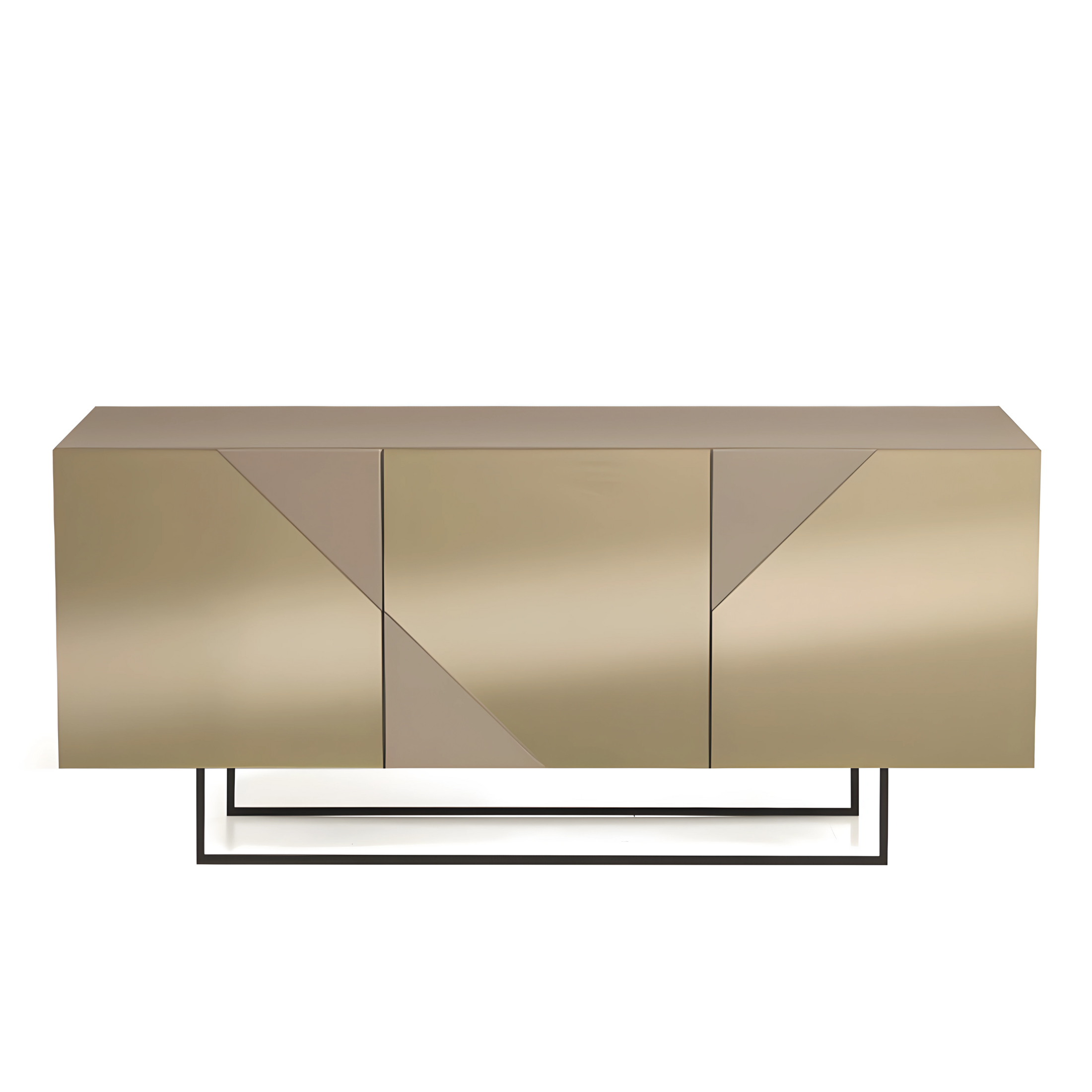 Modern 3-door entrance sideboard "Arte180" already assembled with mirrored doors, 180x50 cm, h80 cm