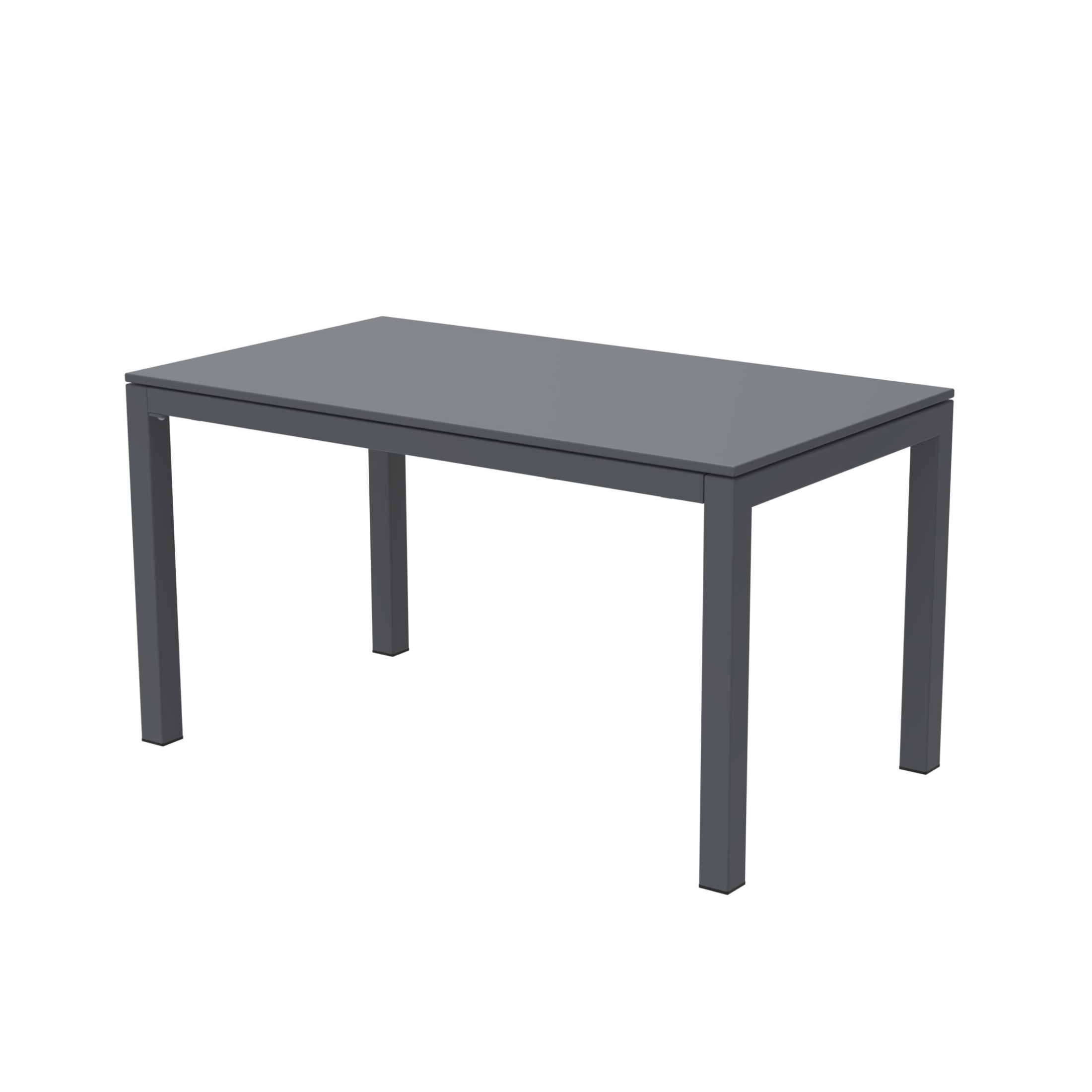 Extendable "Extia" painted metal garden table for modern use