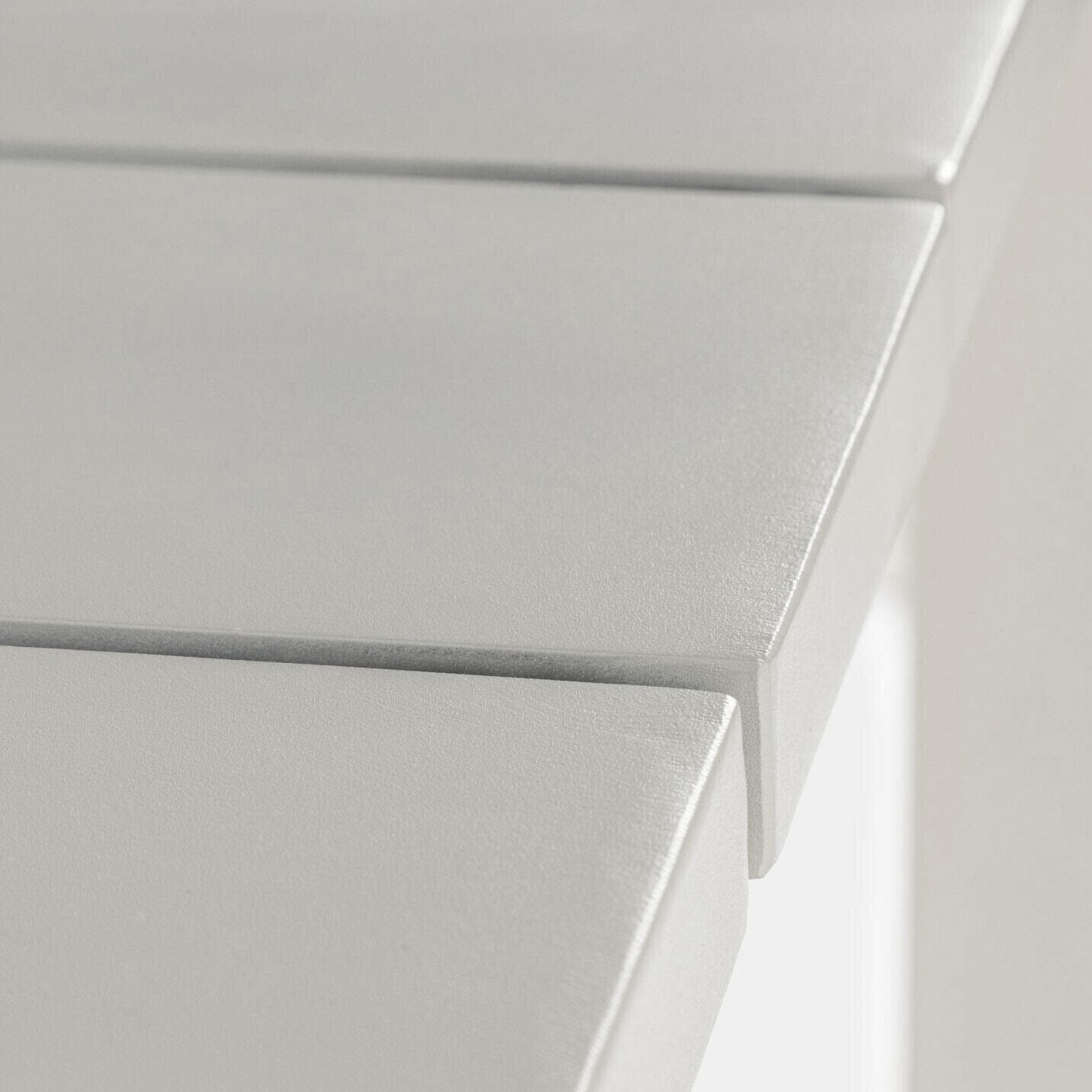 "Bali" resin garden table with wood-effect slats, 78x78 cm, 72 cm high