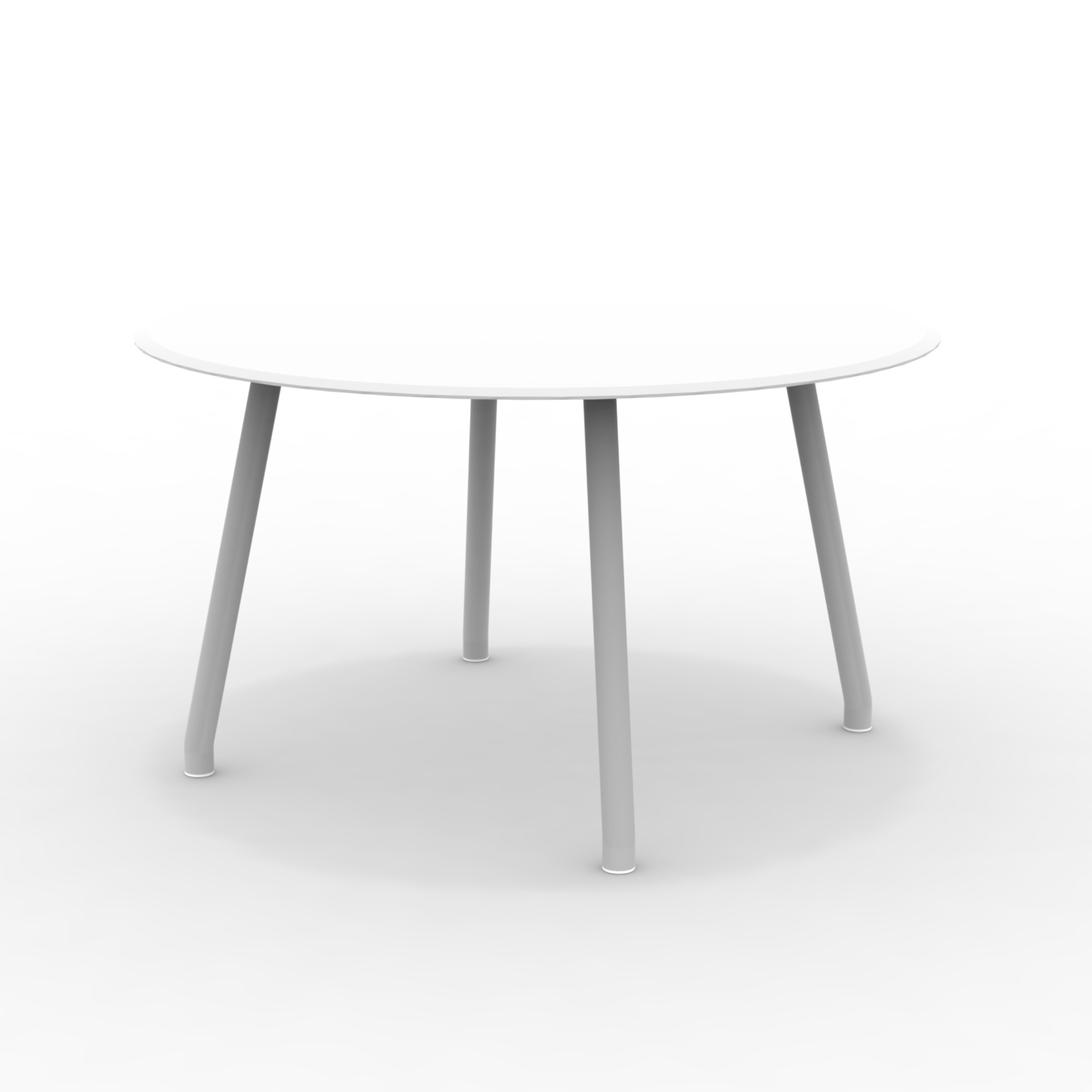 "Verdea" round aluminum garden dining table, 130x130 cm, 75 cm high