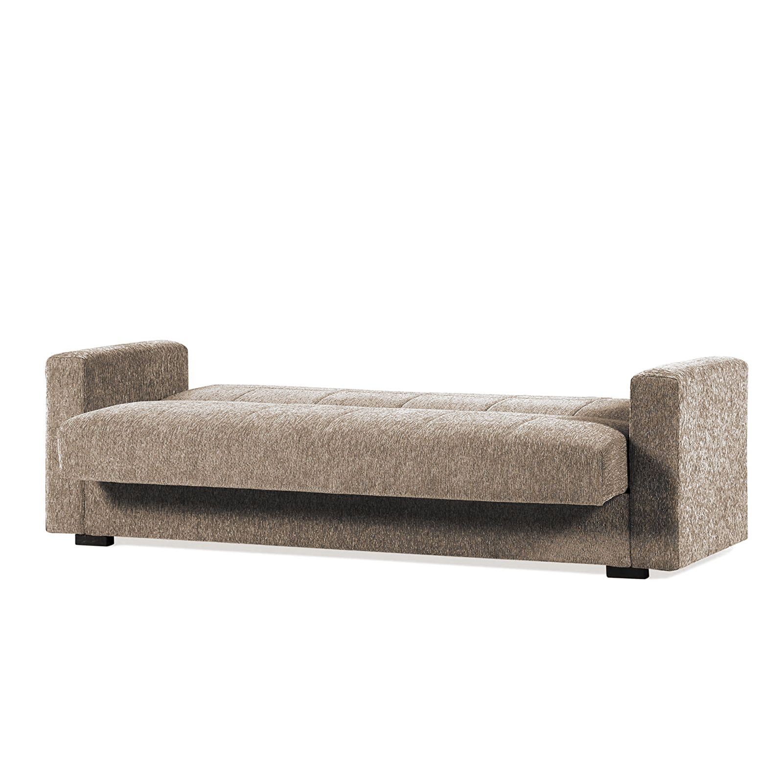Modern double sofa bed with storage "Noa" in fabric 210x80 cm 90h