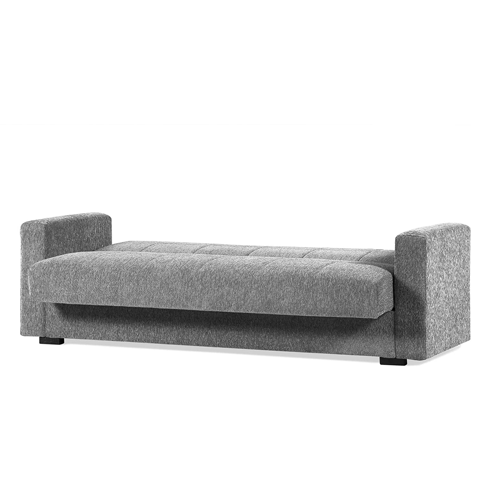 Modern double sofa bed with storage "Noa" in fabric 210x80 cm 90h