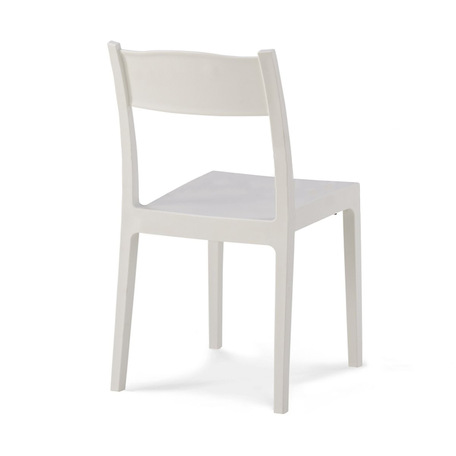 Set of "Vesta" resin garden chairs, resistant and stackable, 41x41 cm, 83 cm high.