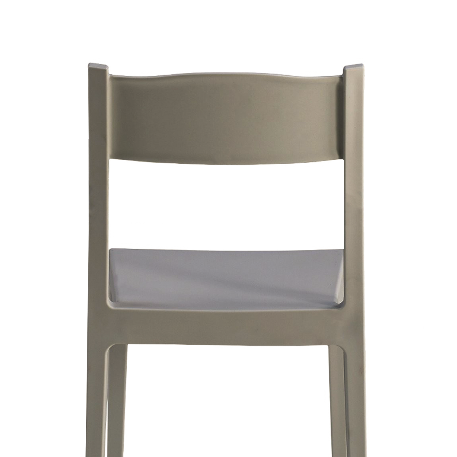 Set of "Vesta" resin garden chairs, resistant and stackable, 41x41 cm, 83 cm high.