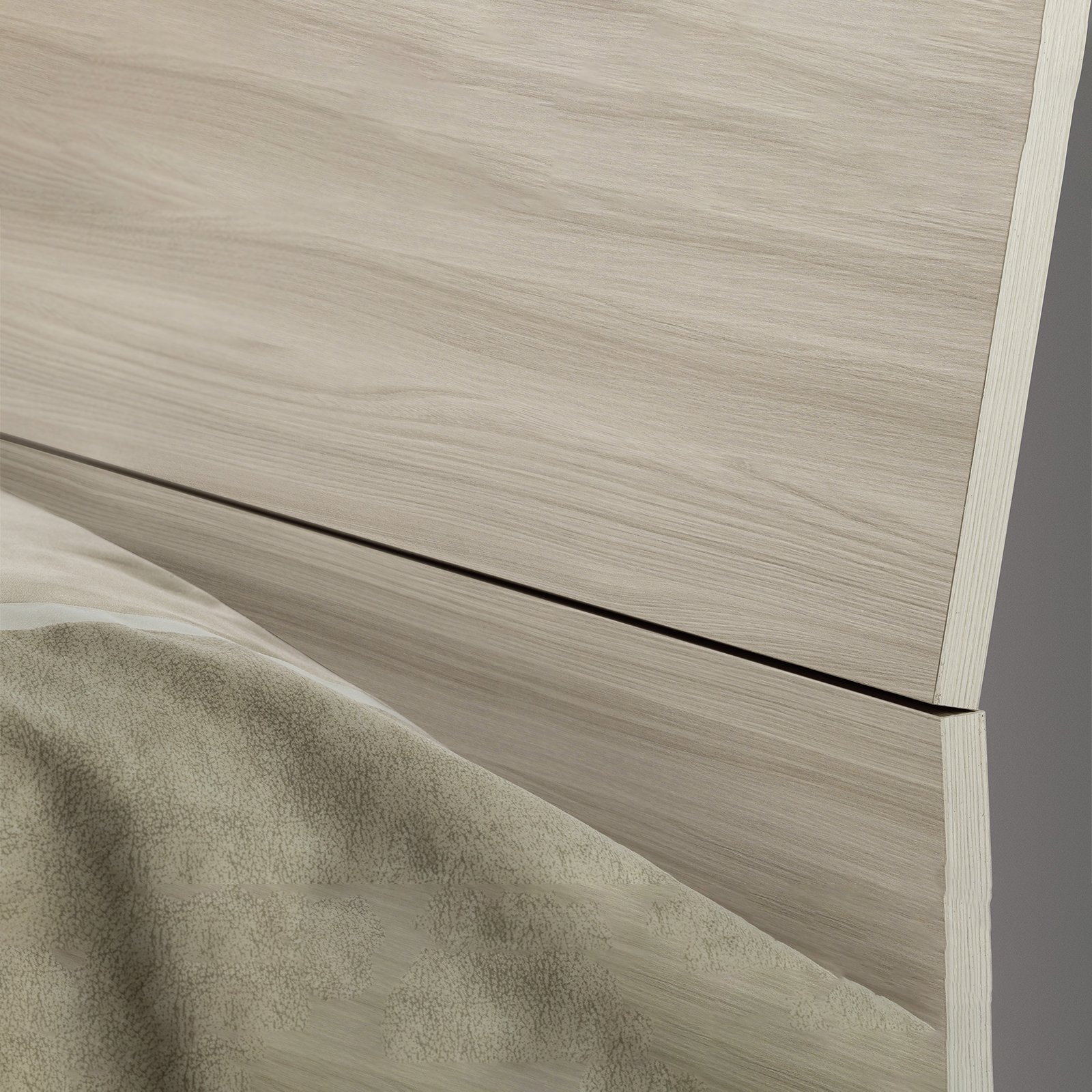 Single bed in elm wood "Modern" 200x85 cm 98h