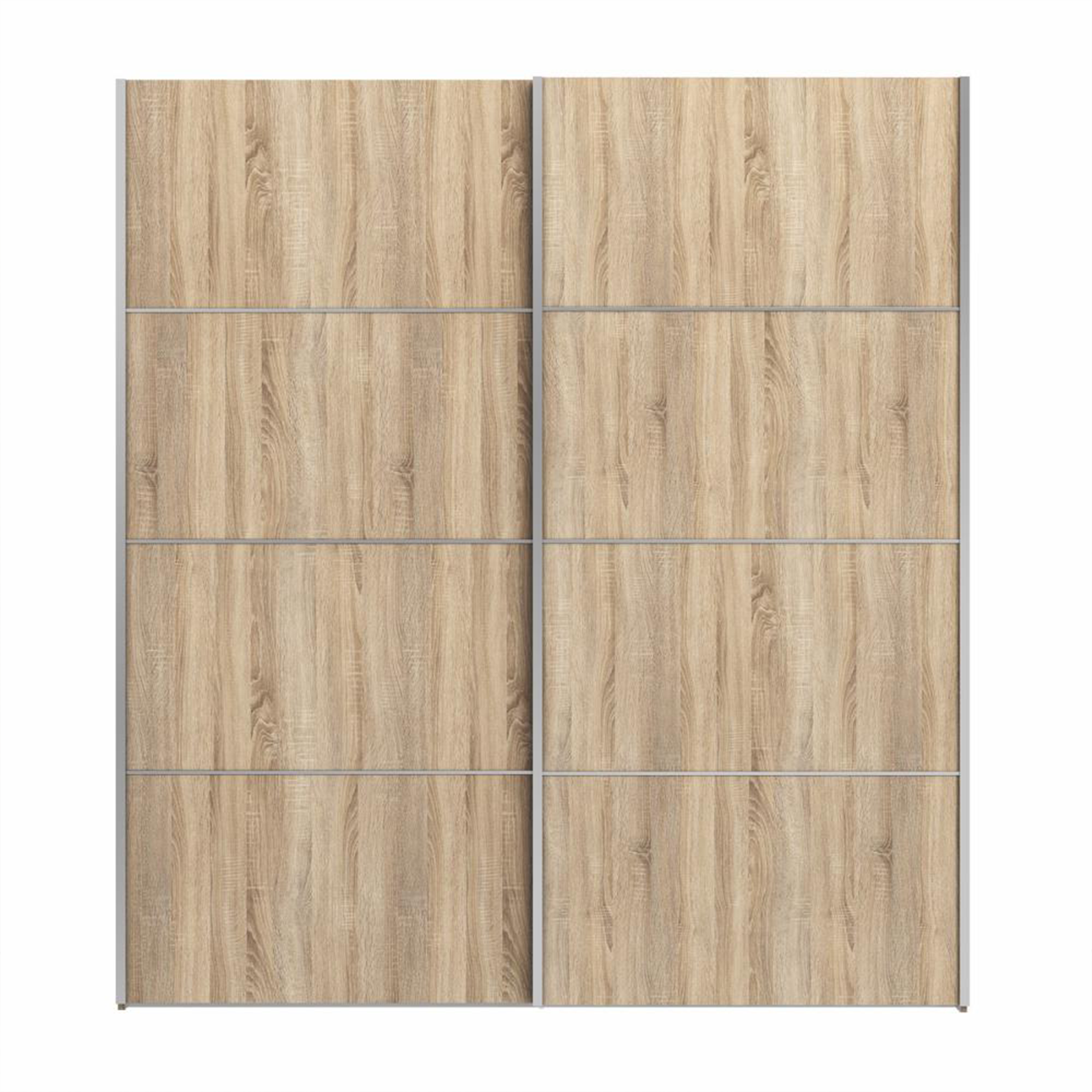 Modern wooden wardrobe "Verona" 2 sliding doors bedroom cm 182x64 201h