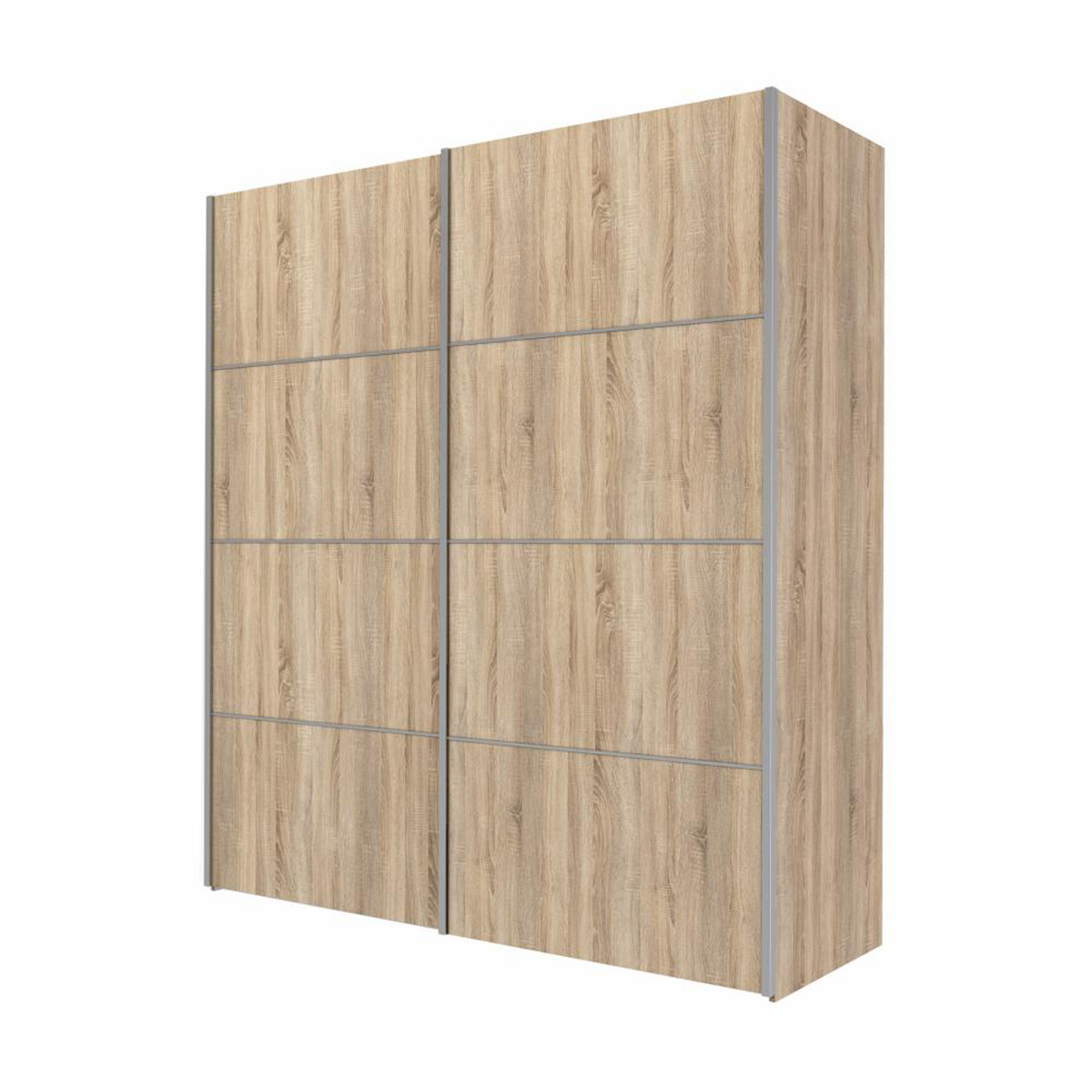 Modern wooden wardrobe "Verona" 2 sliding doors bedroom cm 182x64 201h