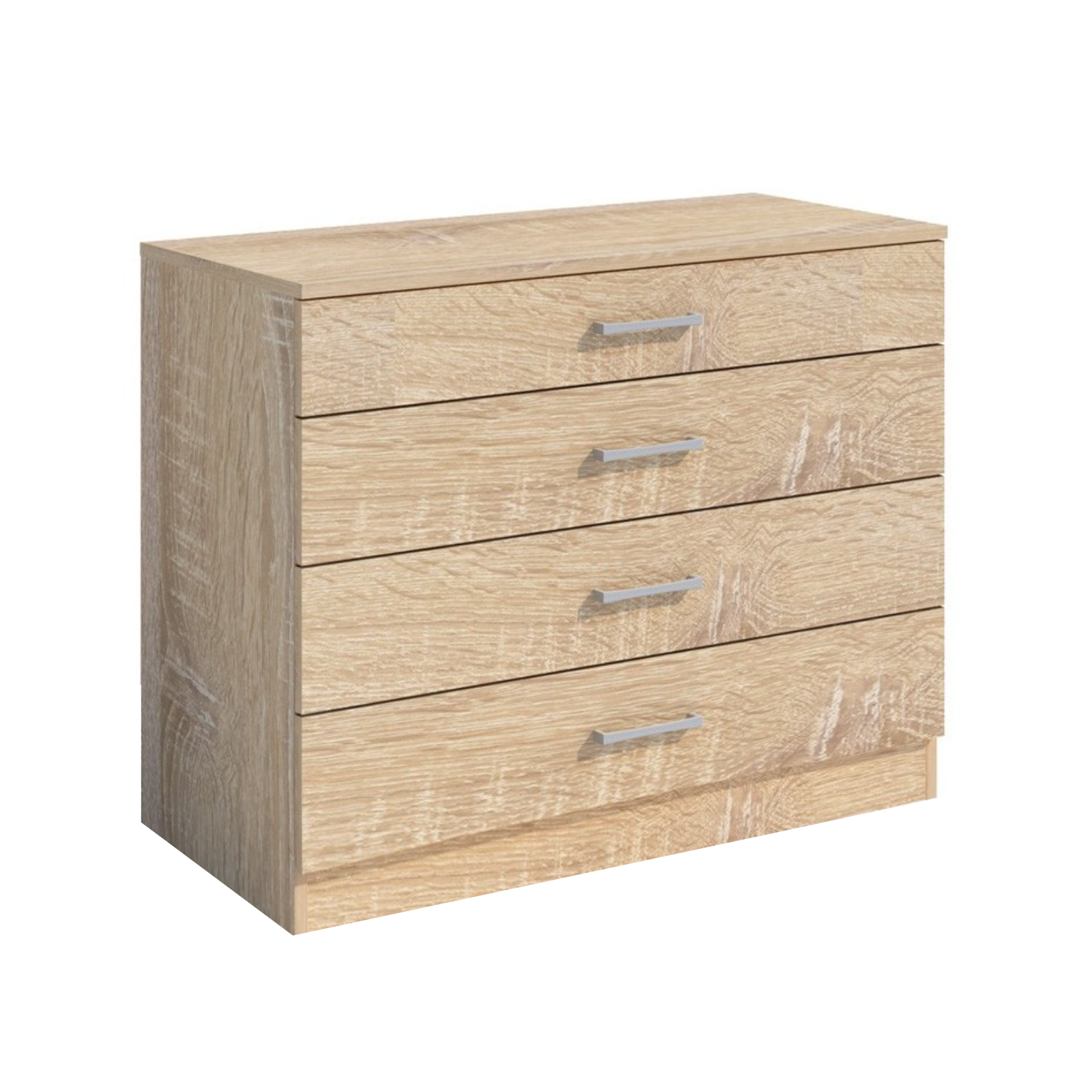 "Cassettone" wooden bedroom chest of drawers with 4 drawers, 70x40 cm, 72 cm high.