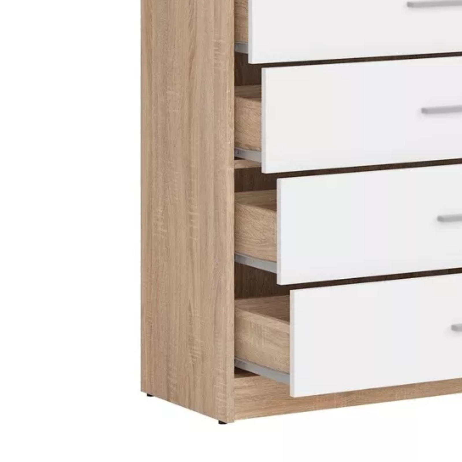 "Cassettone" wooden bedroom chest of drawers with 4 drawers, 70x40 cm, 72 cm high.