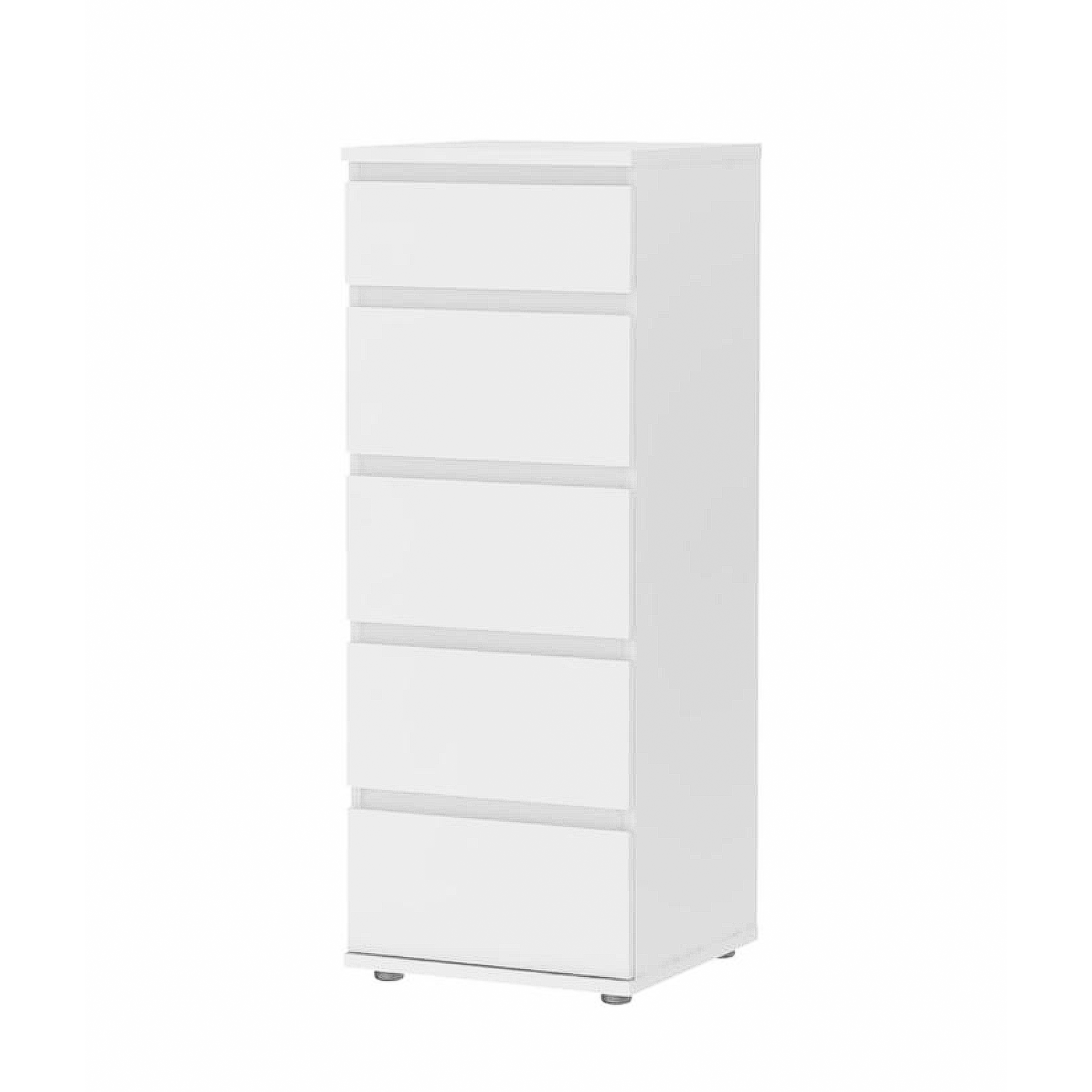 Modern "Nova" bedroom chest of drawers in white and oak wood