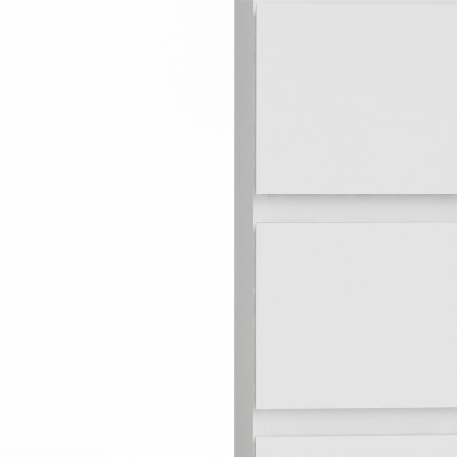 Modern "Nova" bedroom chest of drawers in white and oak wood