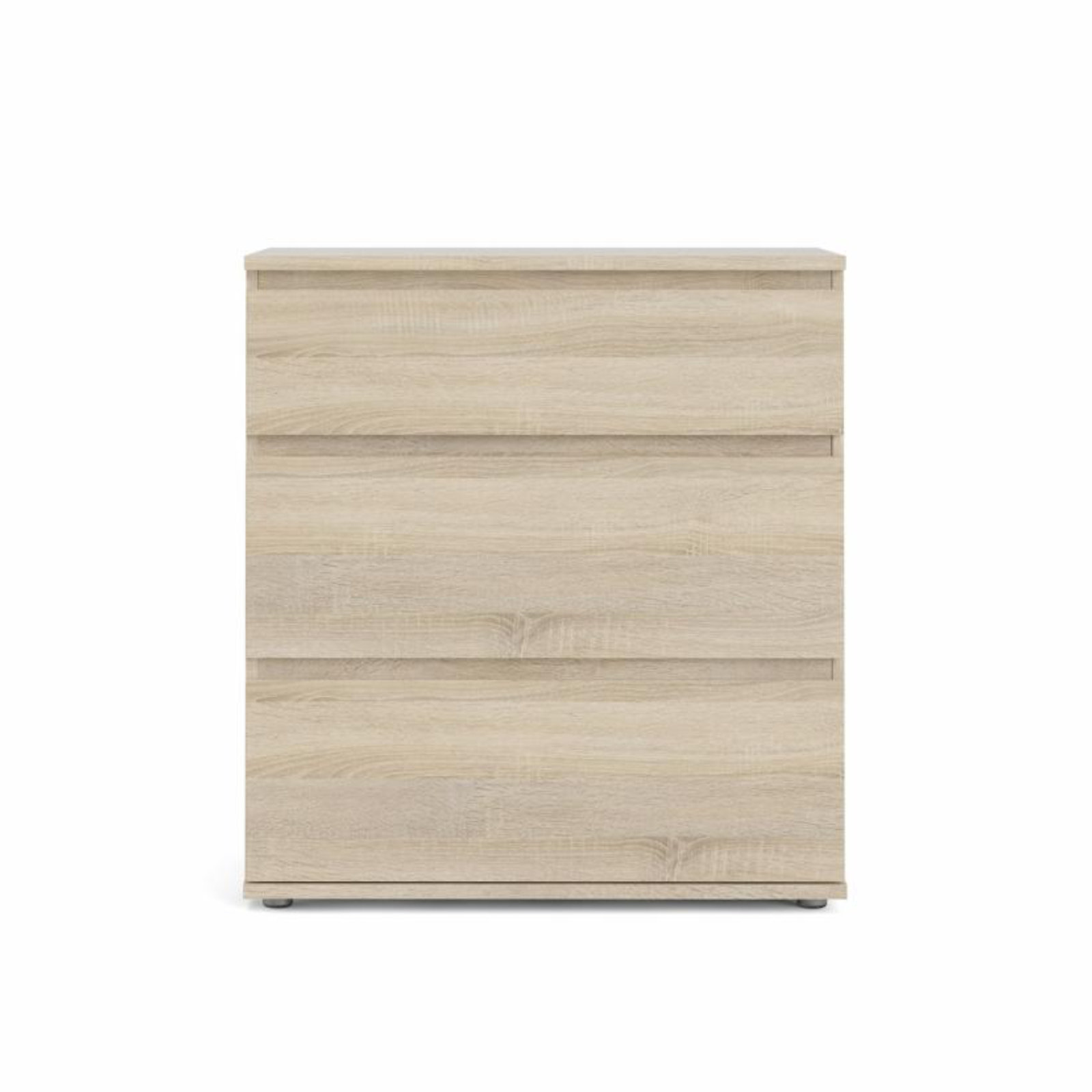 Modern "Nova" bedroom chest of drawers in white and oak wood