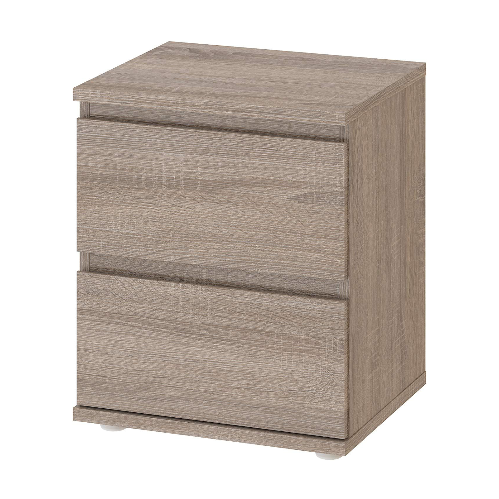 Modern wooden bedside table "Nova" bedside cabinet with 2 drawers cm 40x34 48h